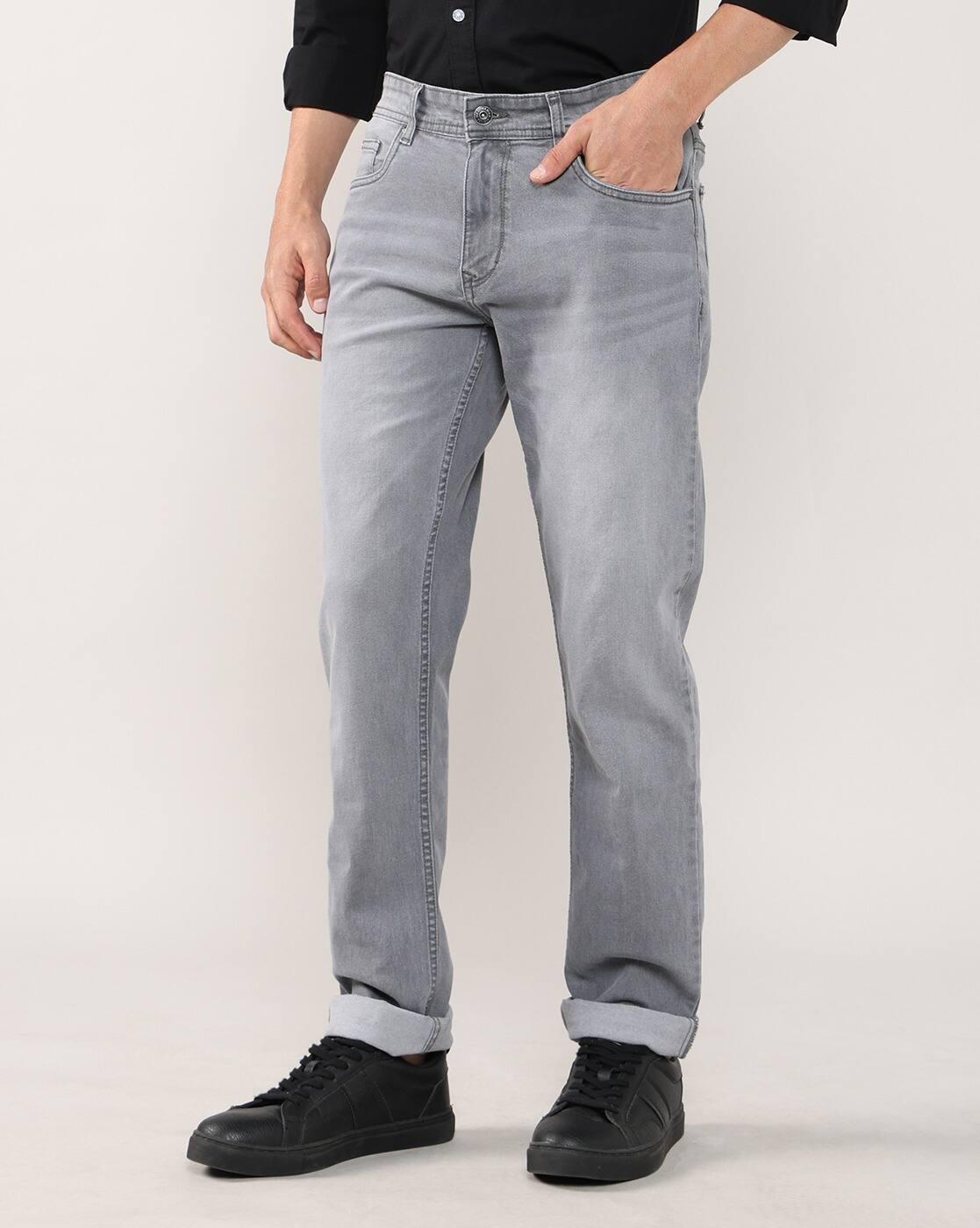 Lee Cooper | Men Mid-Wash Straight Jeans|1
