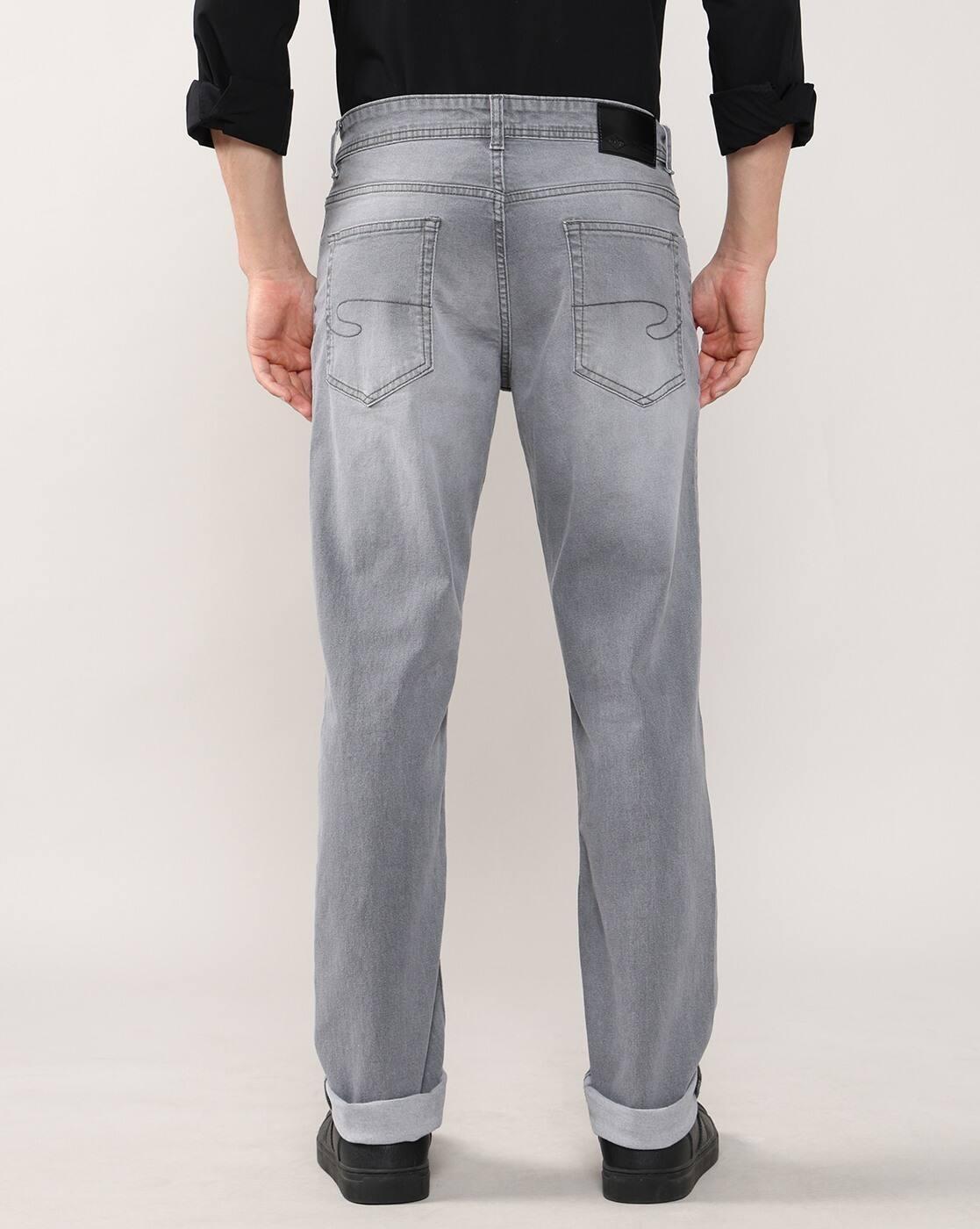 Lee Cooper | Men Mid-Wash Straight Jeans|3