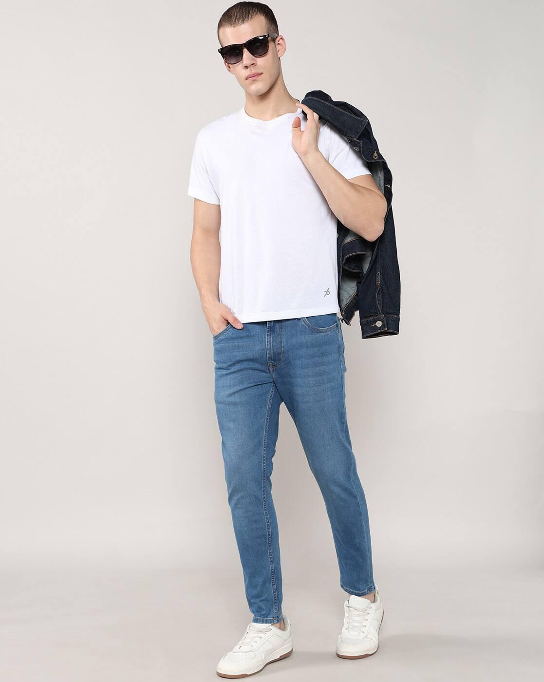 Lee Cooper | Men Lightly Washed Slim Fit Jeans|0