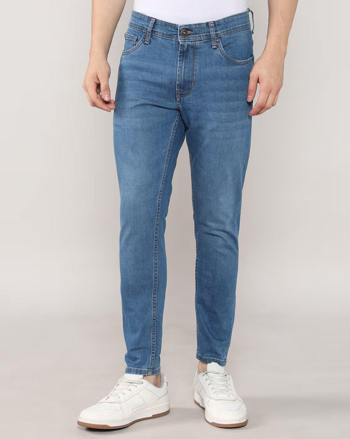 Lee Cooper | Men Lightly Washed Slim Fit Jeans|1