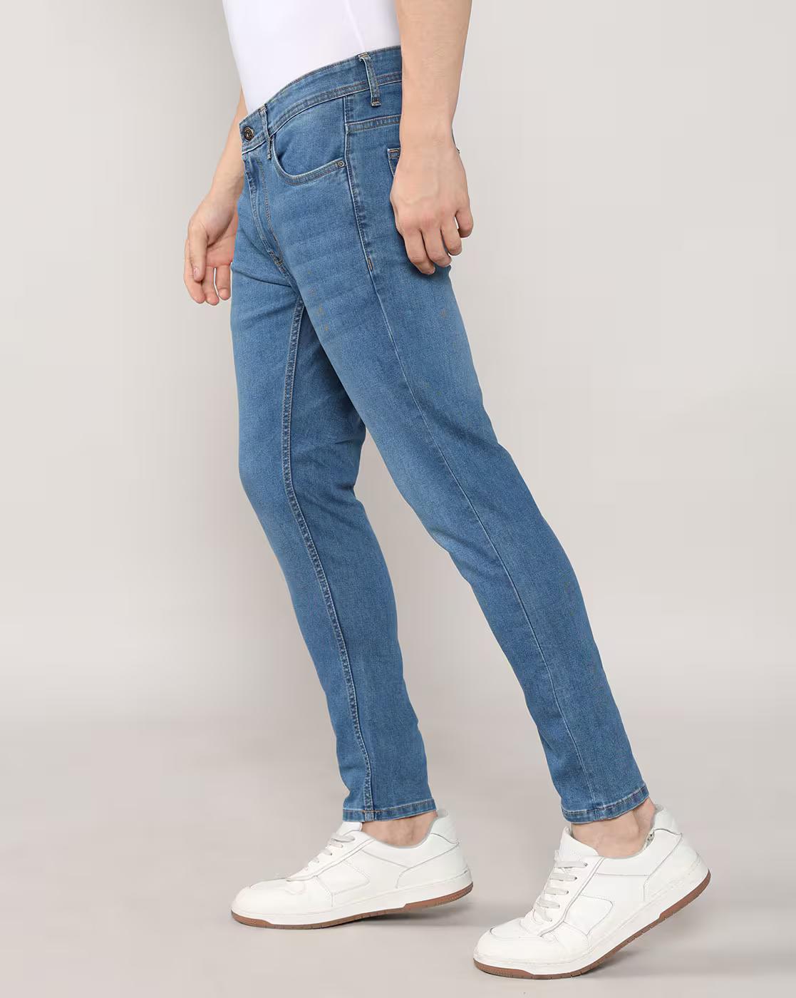 Lee Cooper | Men Lightly Washed Slim Fit Jeans|2
