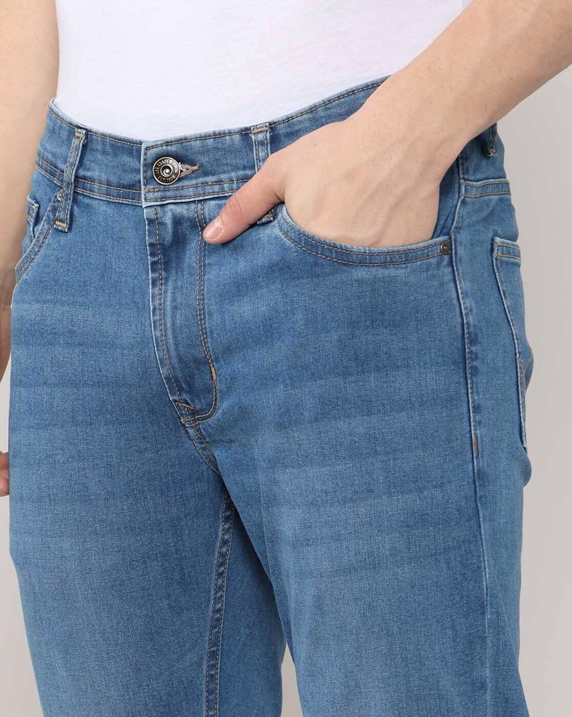 Lee Cooper | Men Lightly Washed Slim Fit Jeans|4