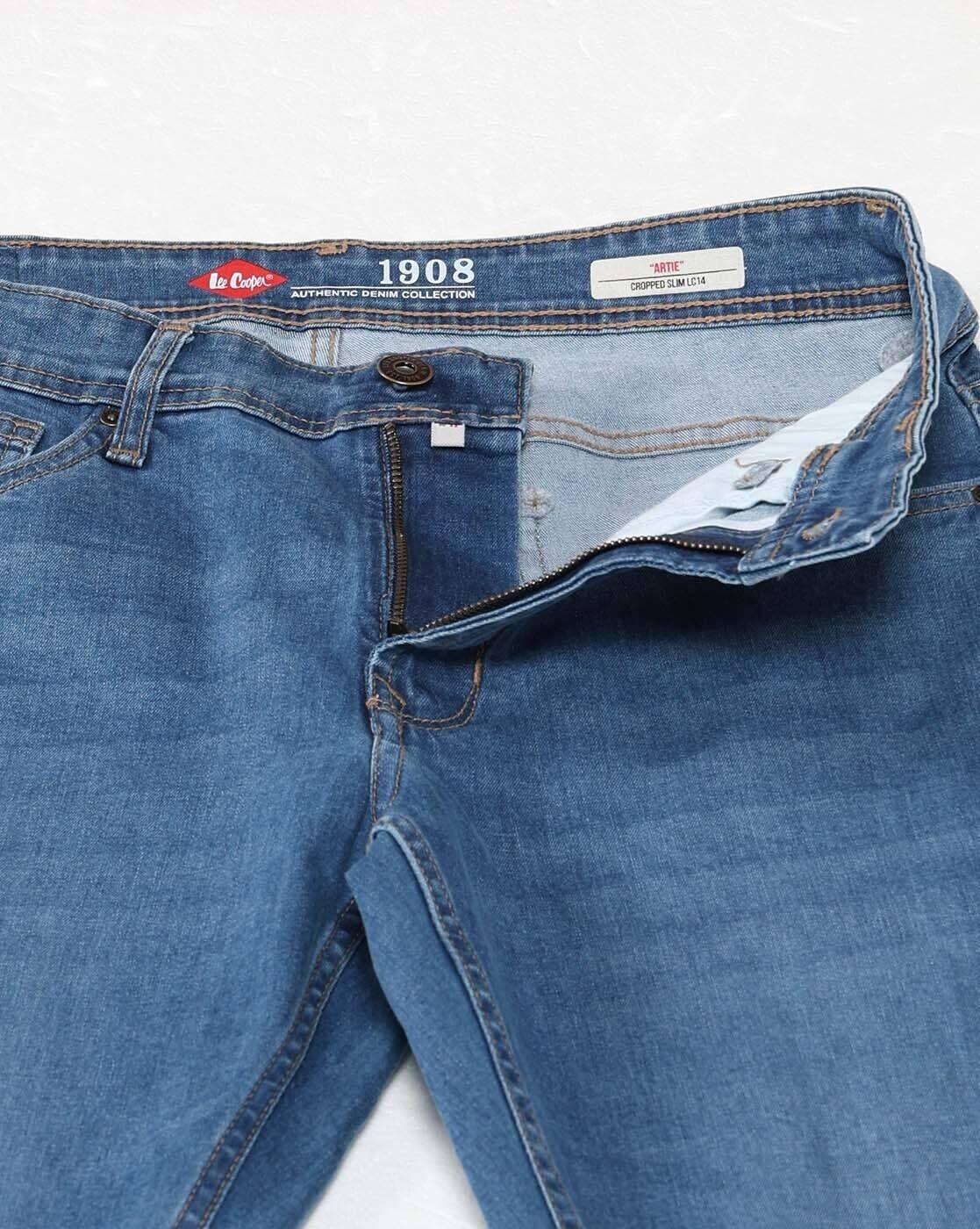 Lee Cooper | Men Lightly Washed Slim Fit Jeans|5