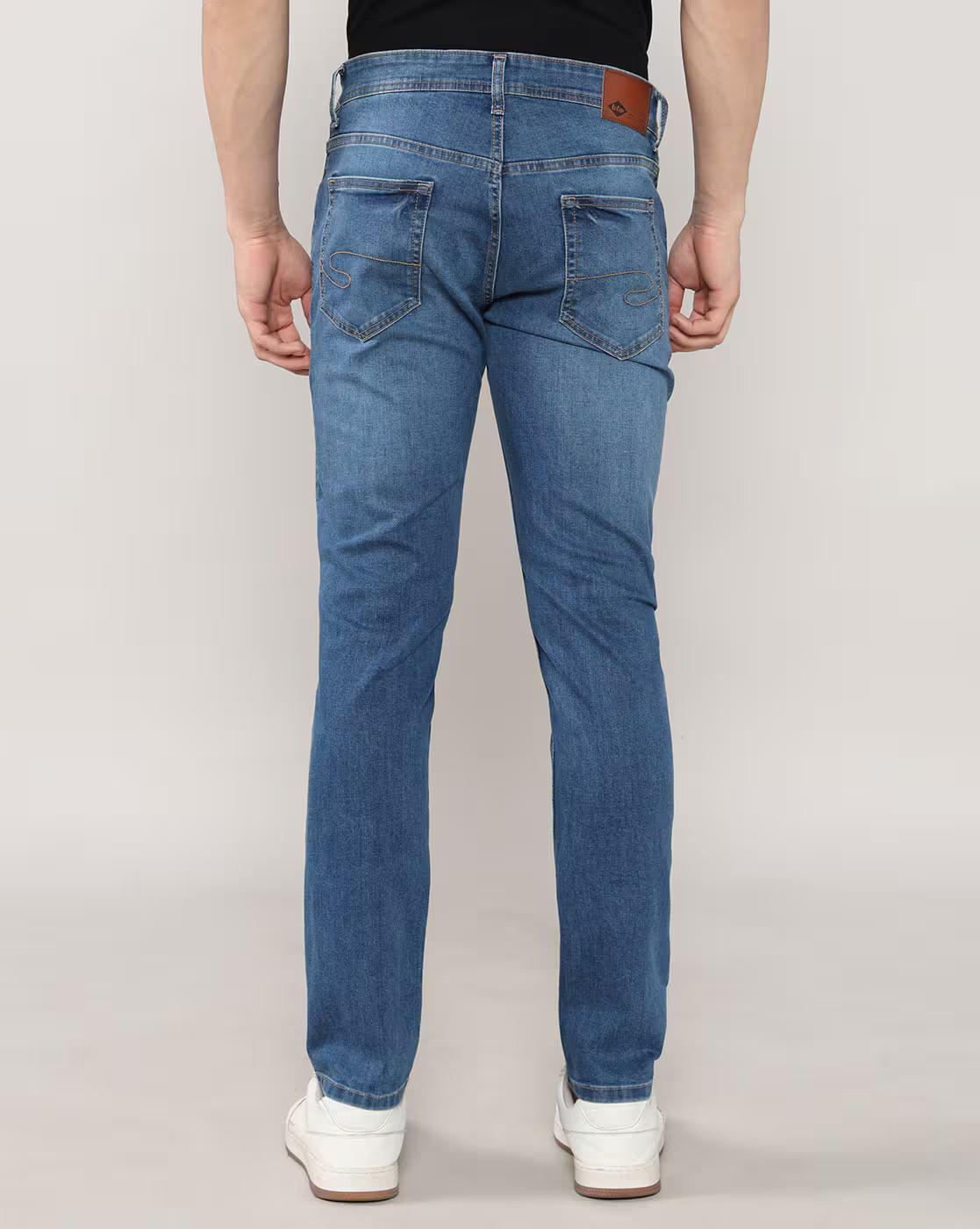 Lee Cooper | Men Lightly Washed Slim Fit Jeans|3