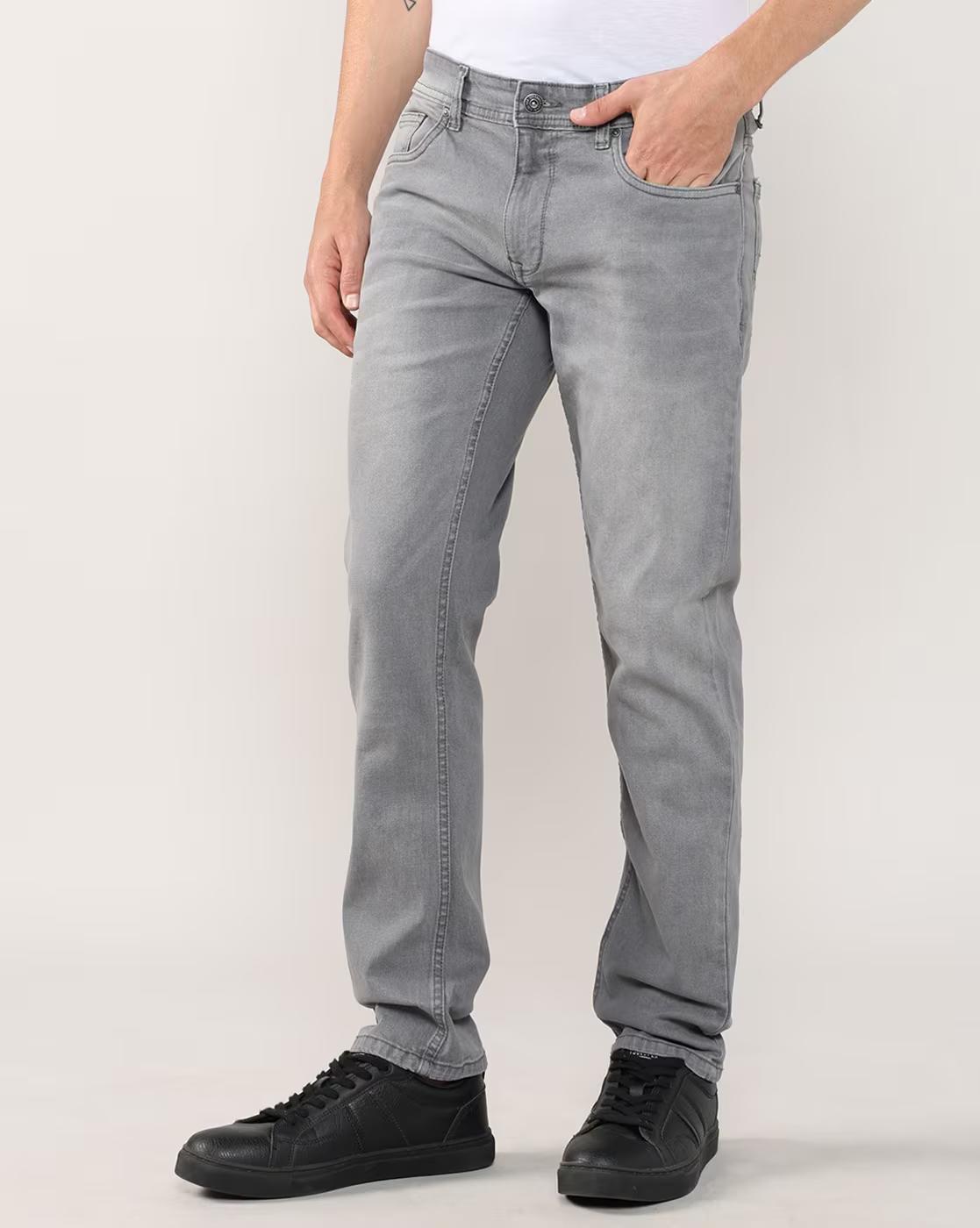 Lee Cooper | Men Mid-Wash Slim Fit Jeans|1