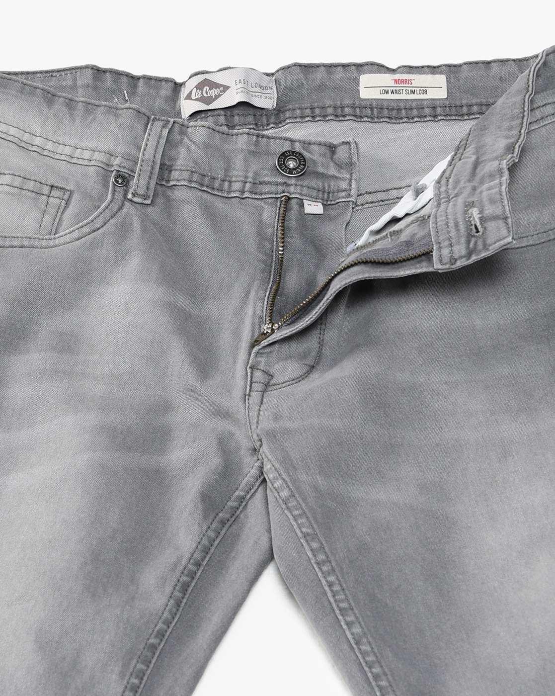 Lee Cooper | Men Mid-Wash Slim Fit Jeans|5