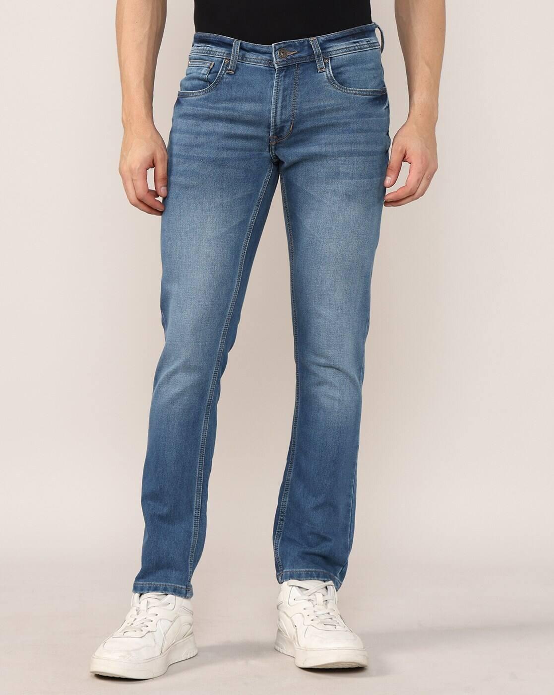 Lee Cooper | Men Mid-Wash Slim Fit Jeans|1
