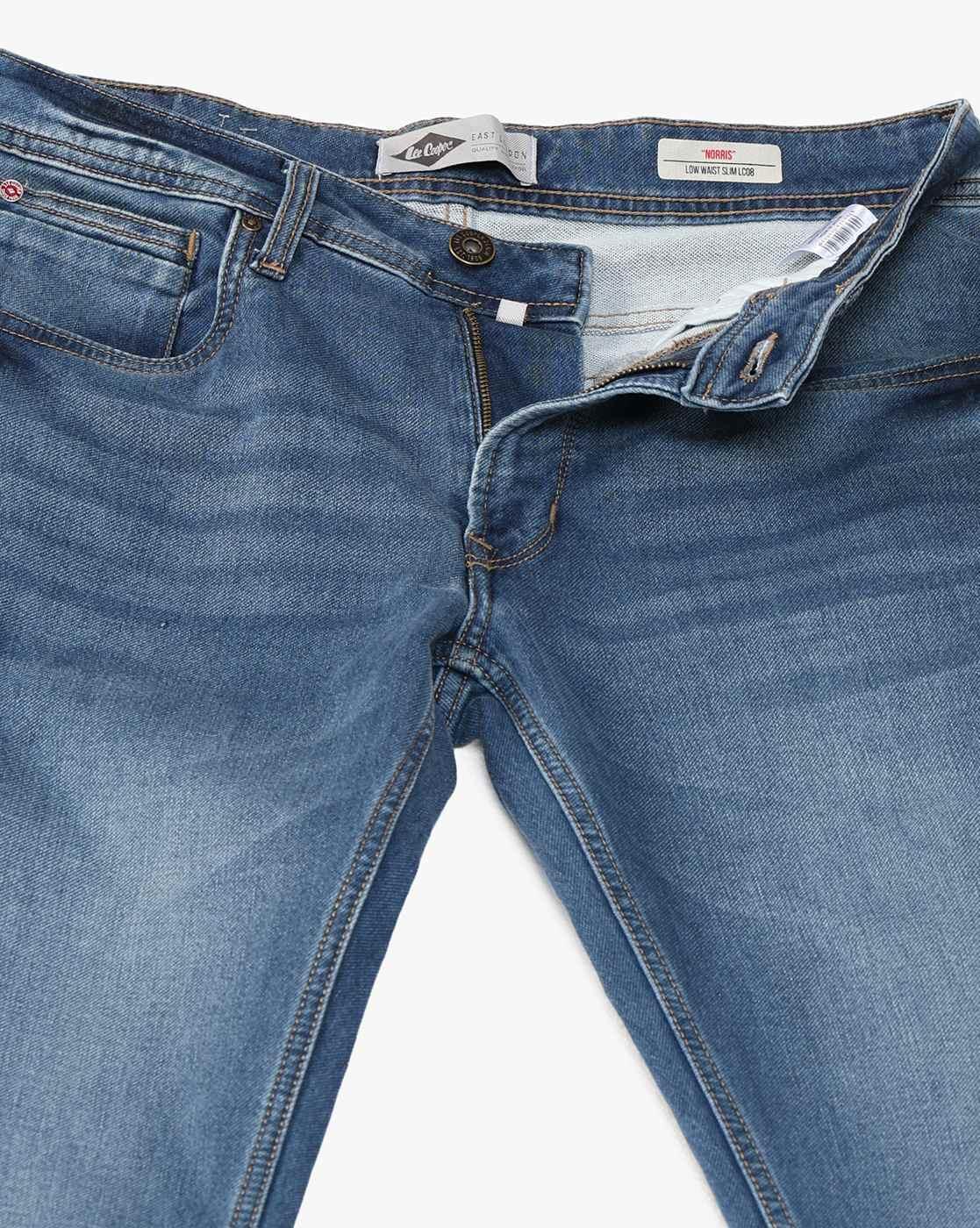 Lee Cooper | Men Mid-Wash Slim Fit Jeans|5