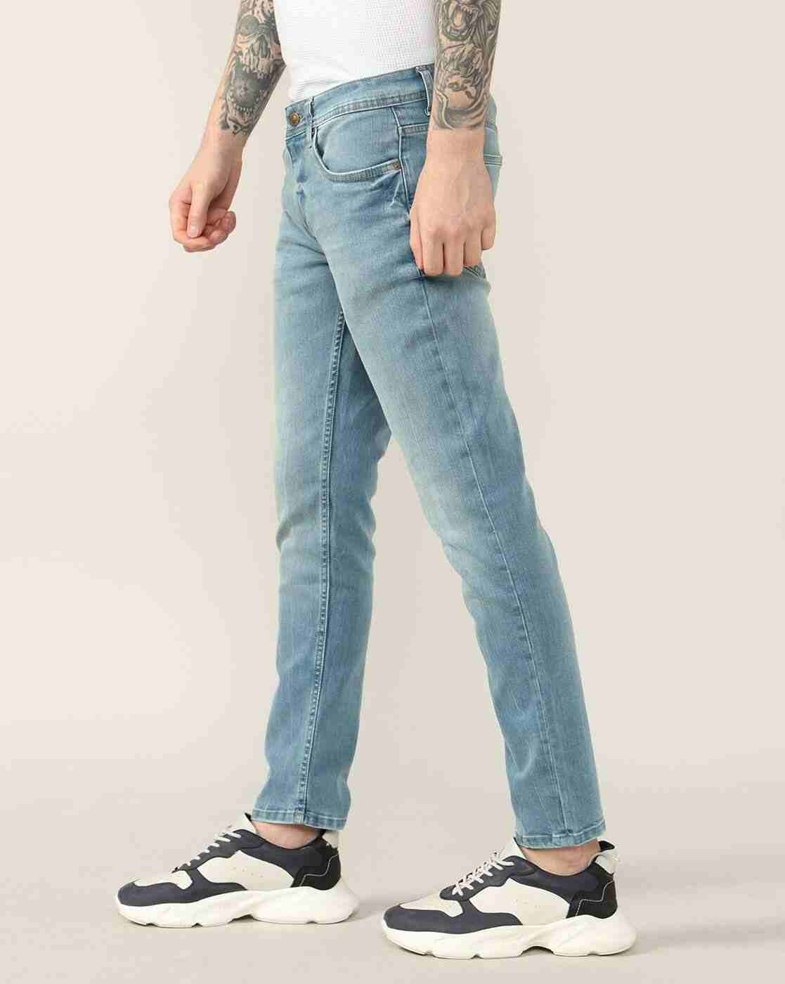 Lee Cooper | Men Lightly Washed Slim Fit Jeans|2