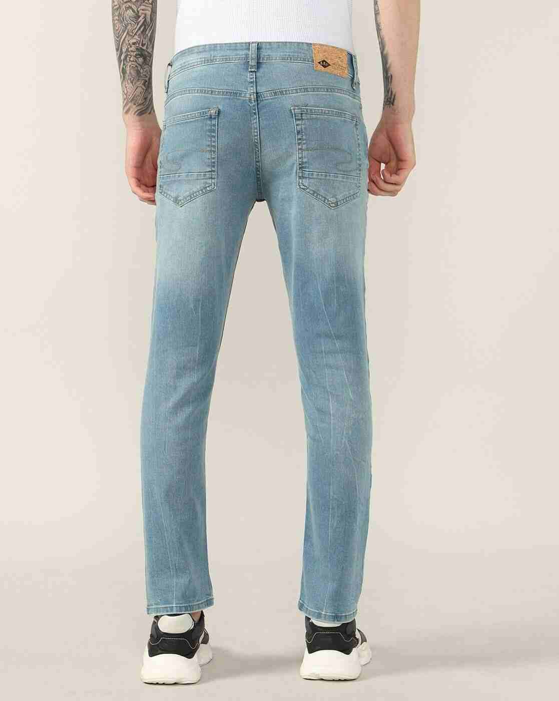 Lee Cooper | Men Lightly Washed Slim Fit Jeans|3