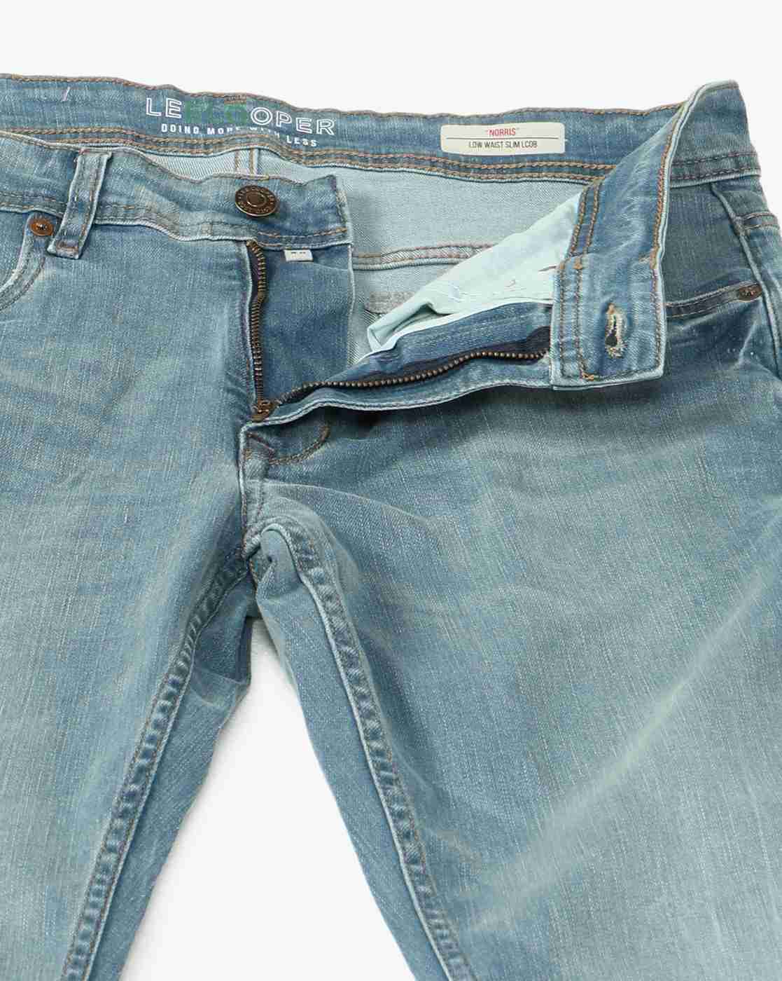 Lee Cooper | Men Lightly Washed Slim Fit Jeans|5