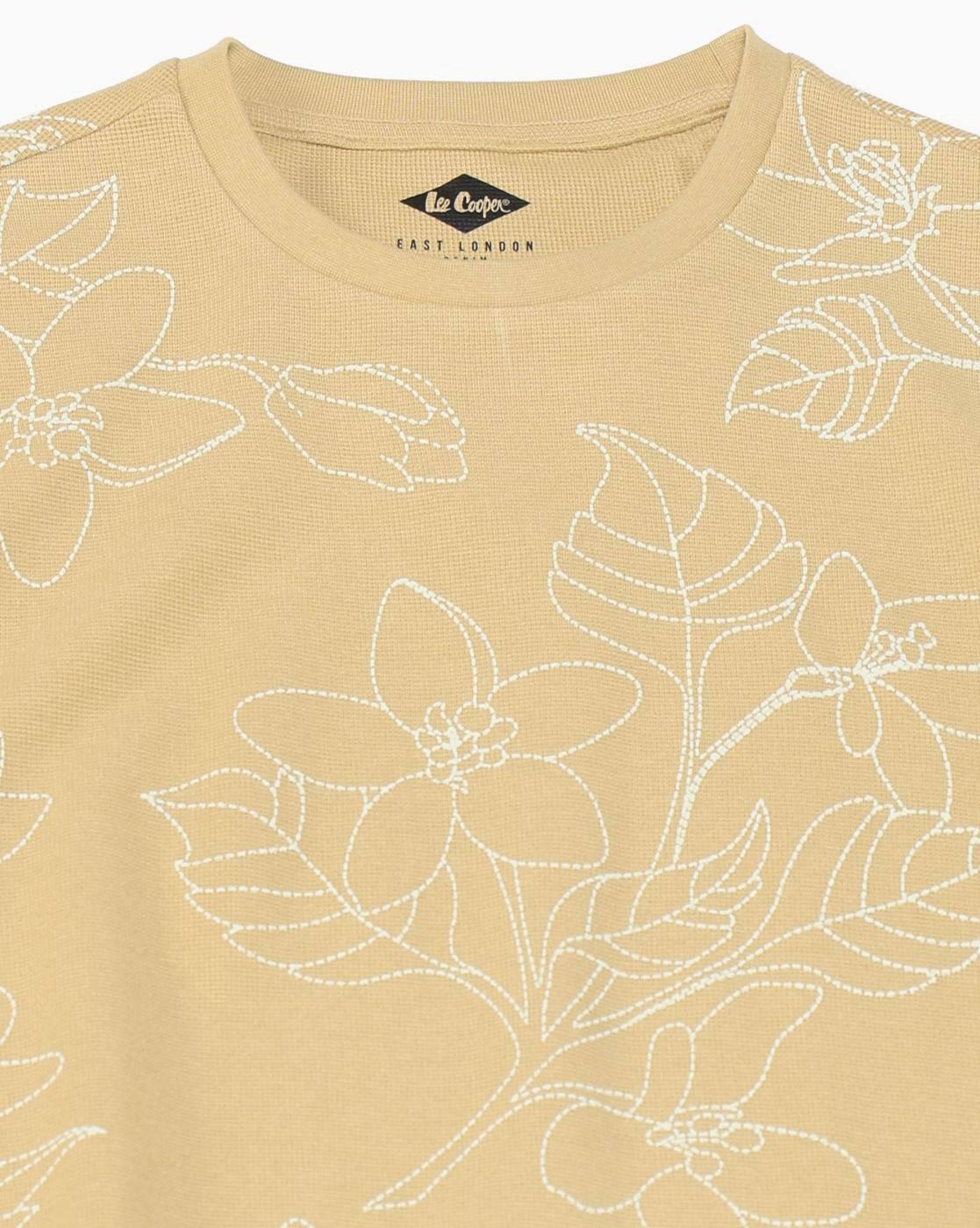 Lee Cooper | Men All-Over Print Regular Fit Crew-Neck T-Shirt|6