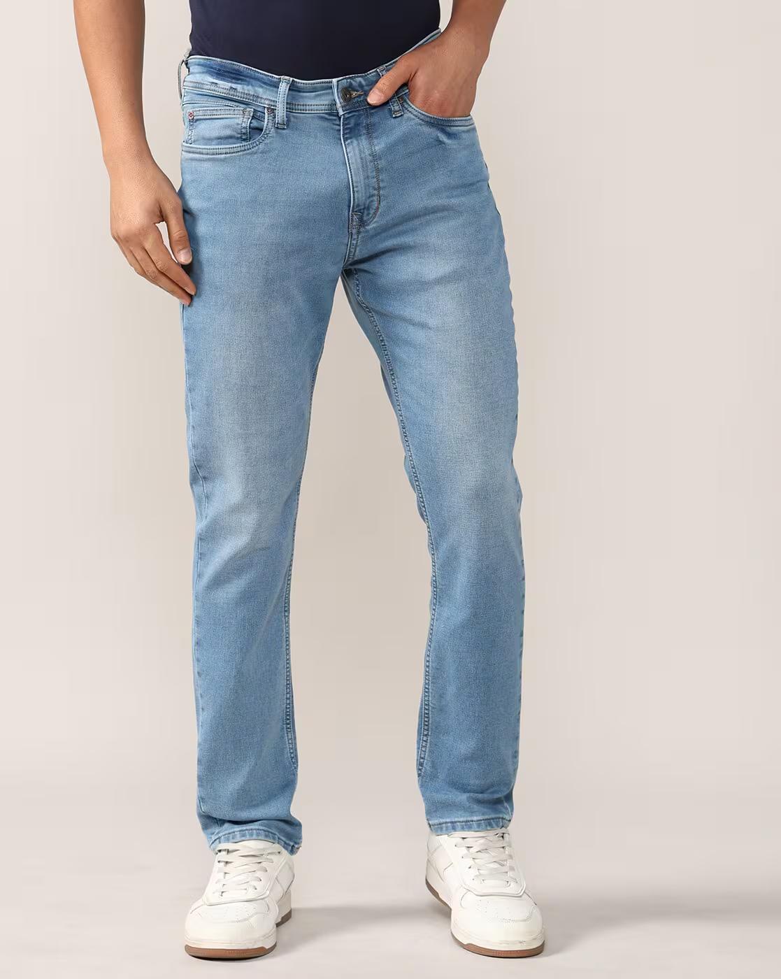 Lee Cooper | Men Mid-Wash Straight Jeans|1
