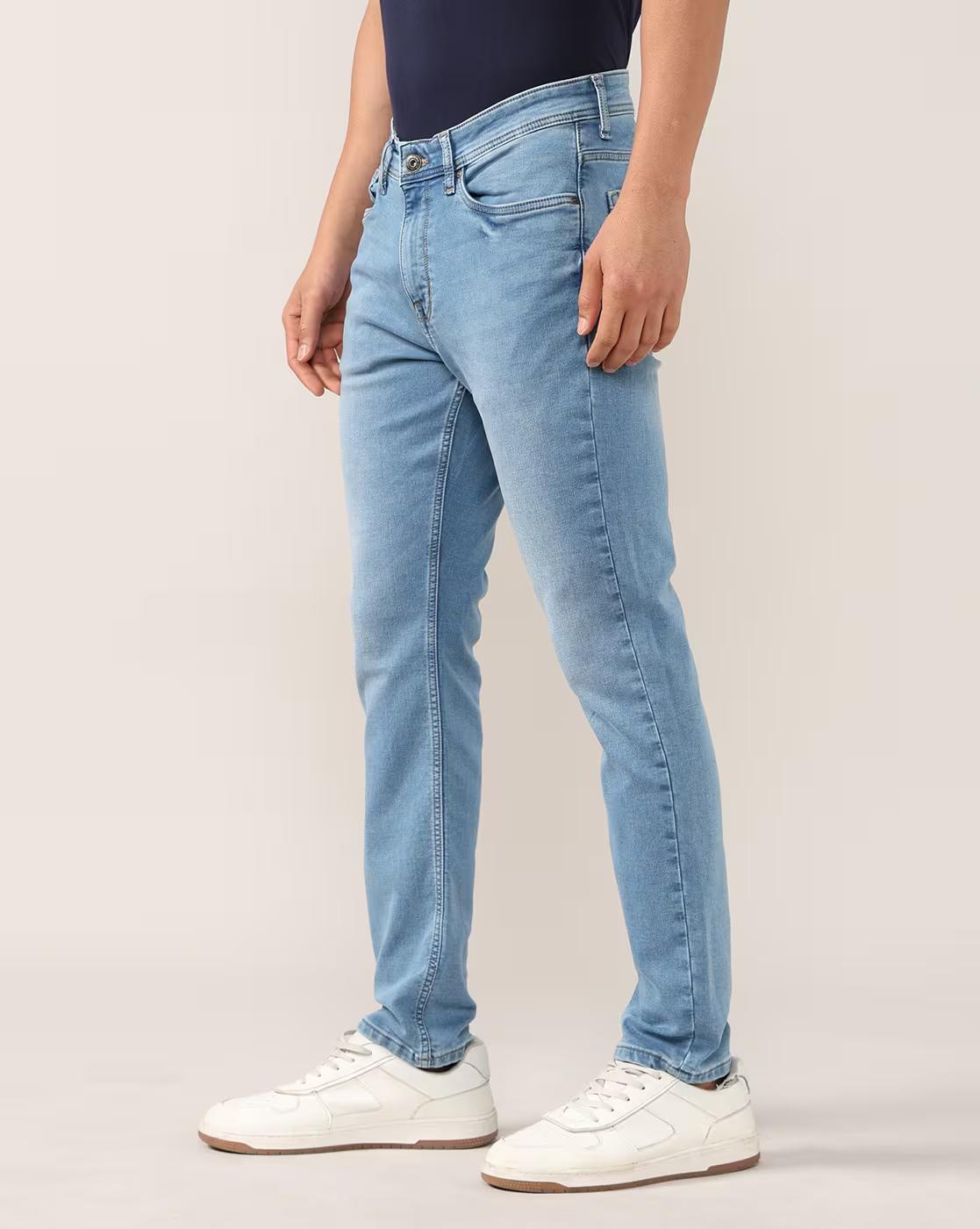 Lee Cooper | Men Mid-Wash Straight Jeans|2
