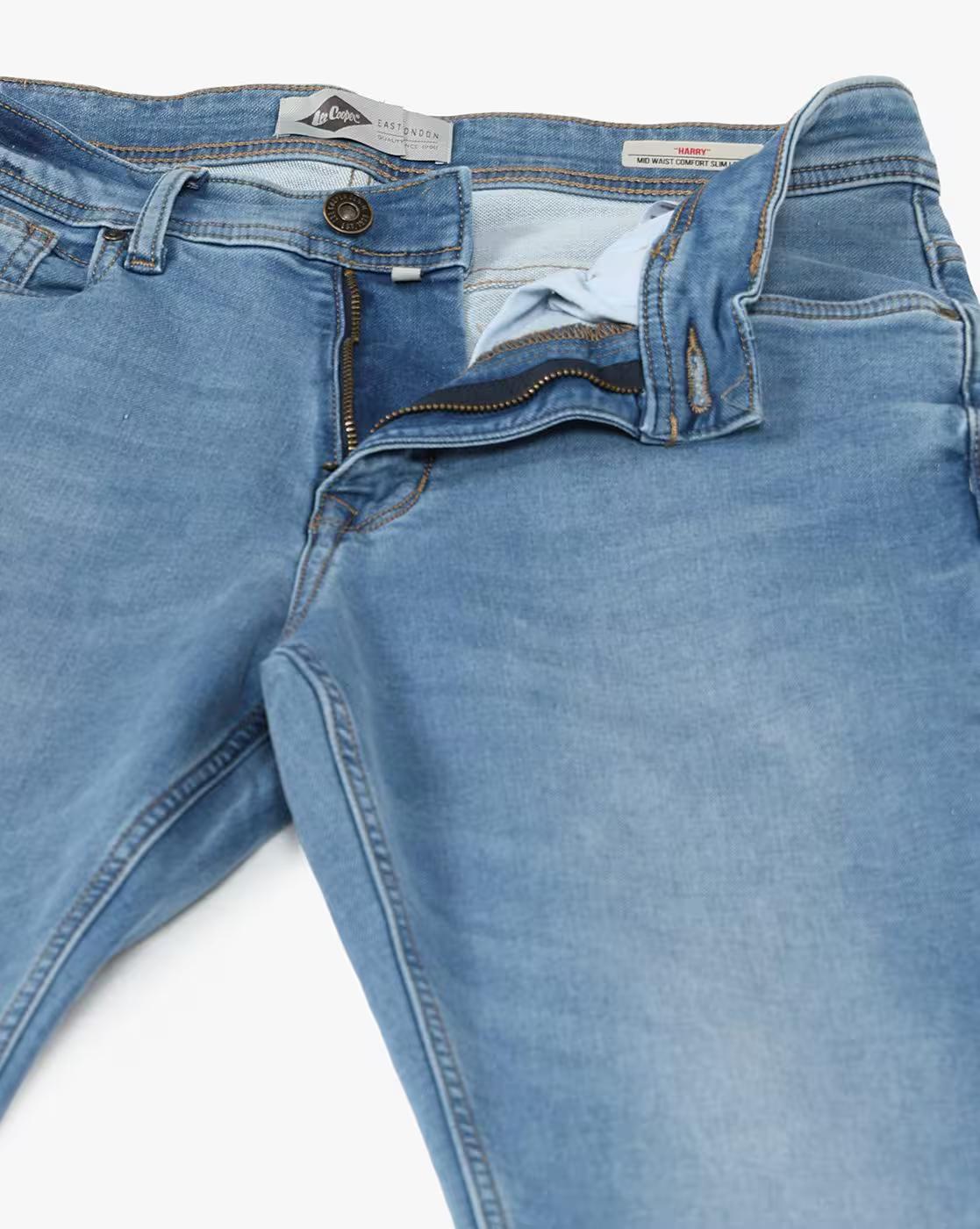Lee Cooper | Men Mid-Wash Straight Jeans|5