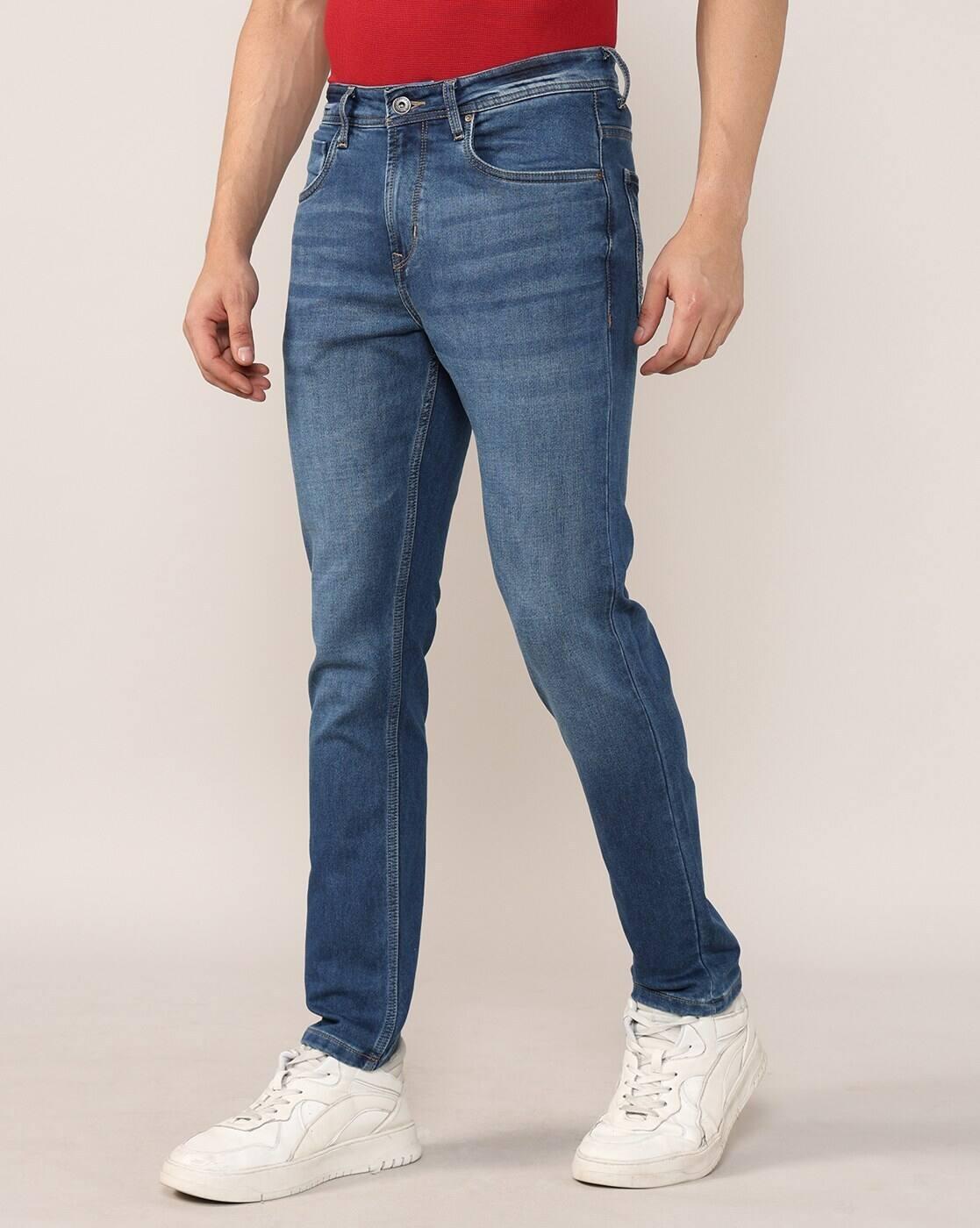 Lee Cooper | Men Lightly Washed Comfort Straight Jeans|1