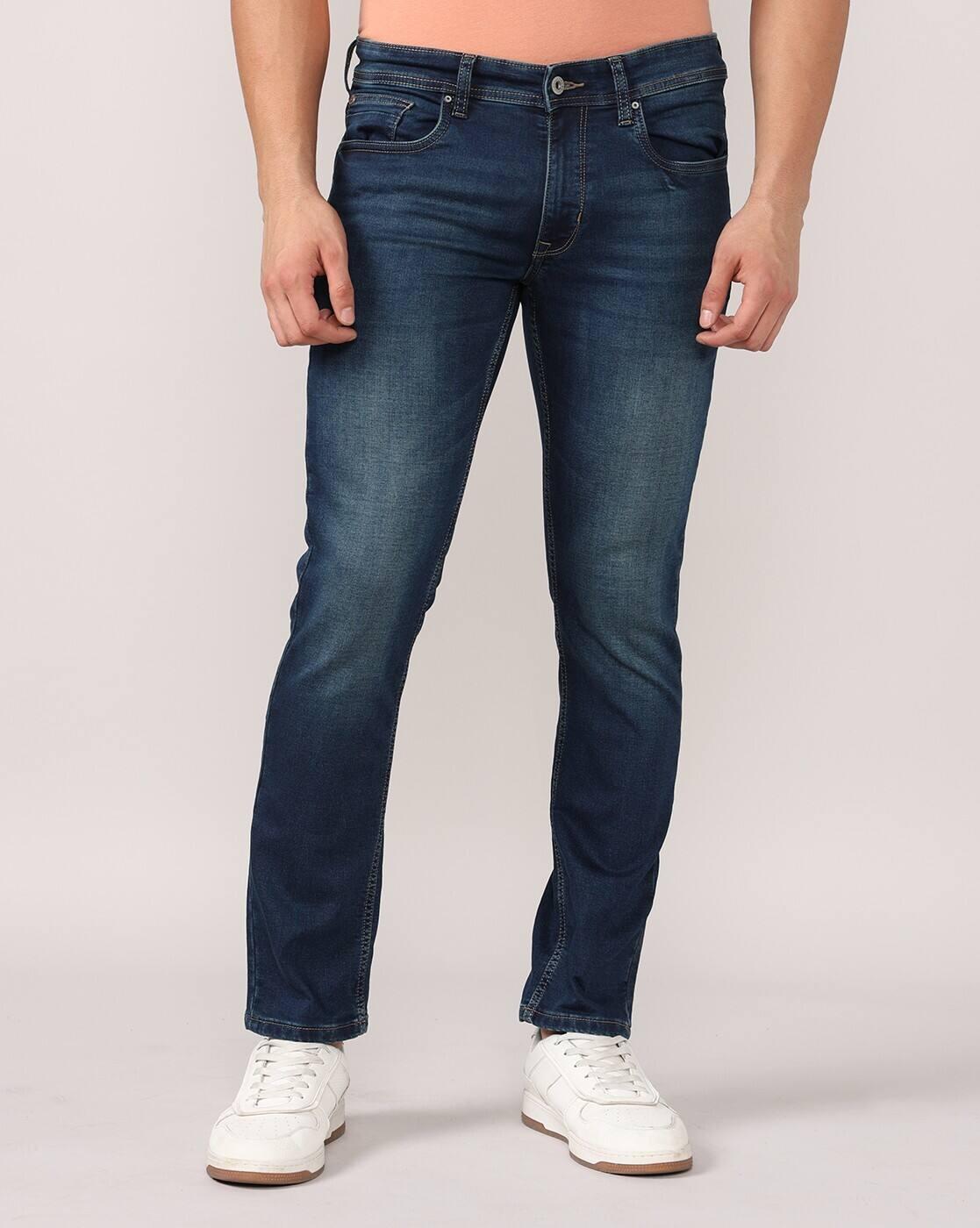 Lee Cooper | Men Lightly Washed Slim Fit Jeans|1