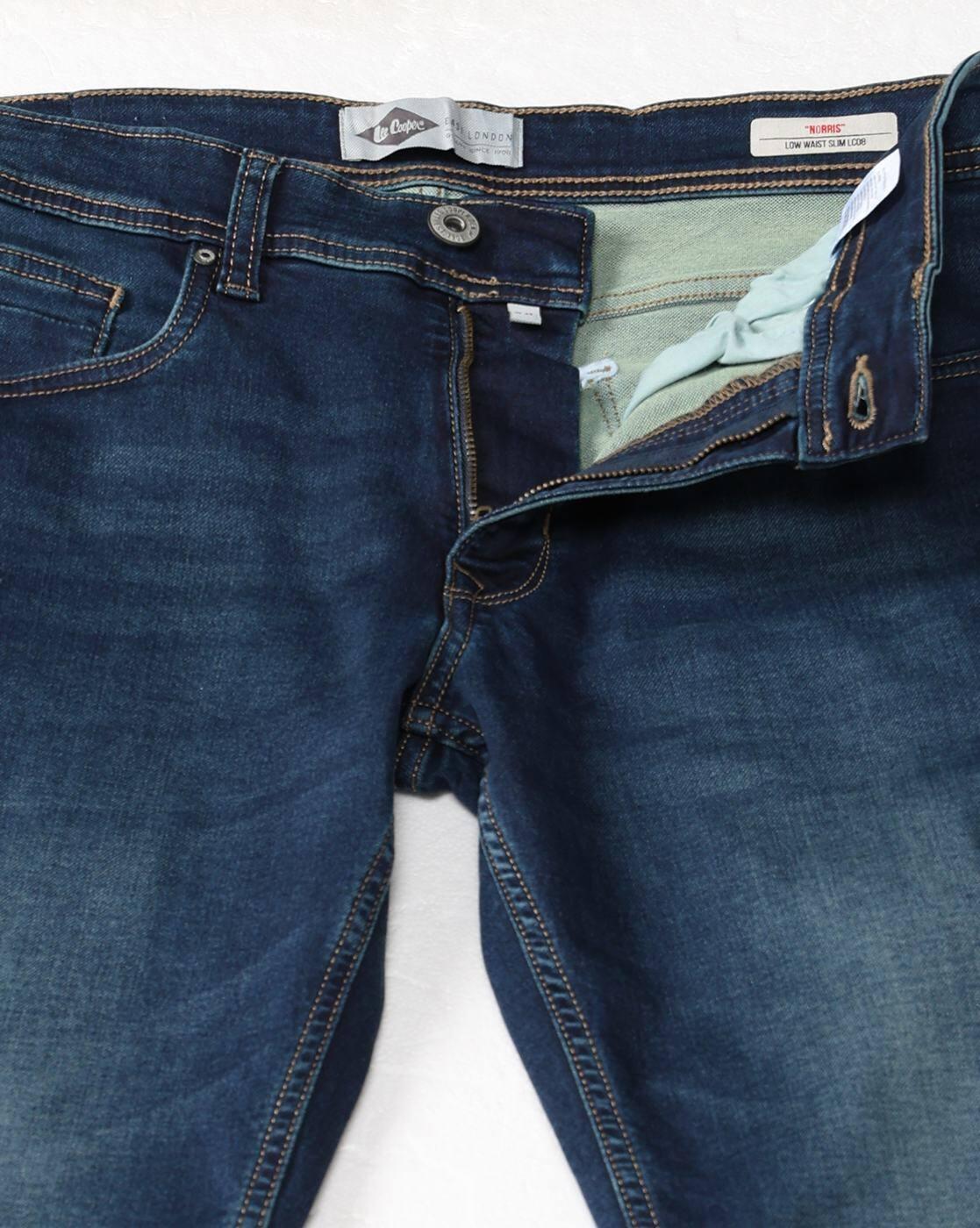 Lee Cooper | Men Lightly Washed Slim Fit Jeans|5