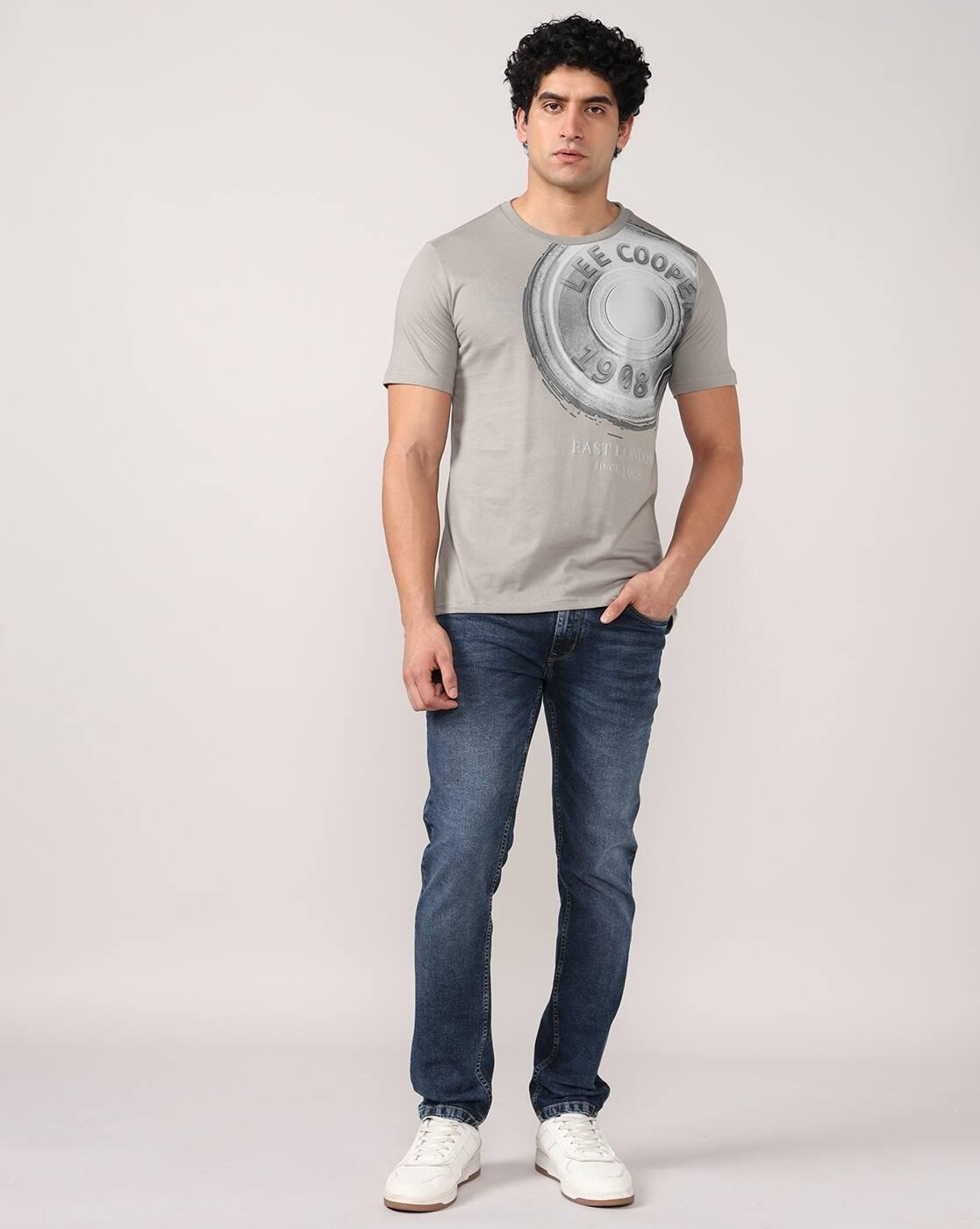 Lee Cooper | Men Lightly Washed Slim Fit Jeans|0