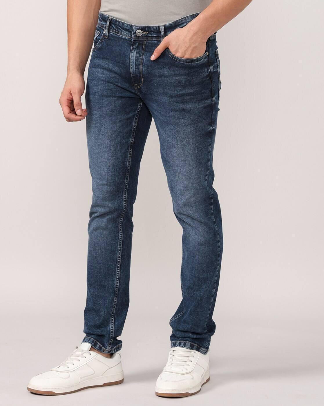Lee Cooper | Men Lightly Washed Slim Fit Jeans|1