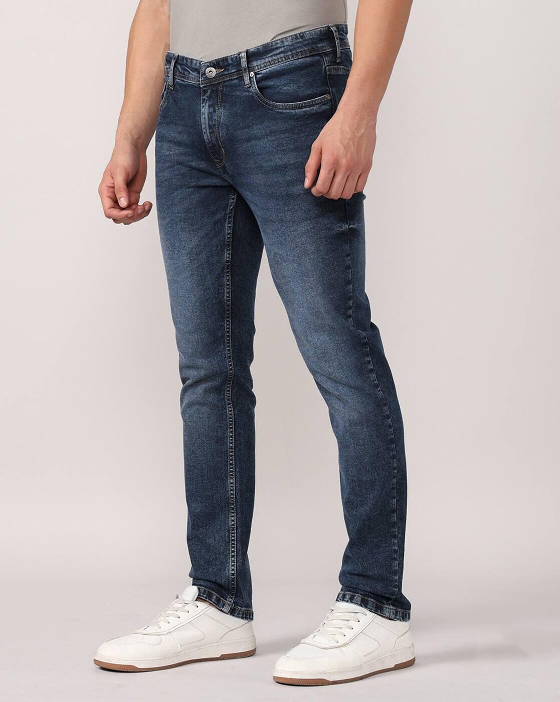 Lee Cooper | Men Lightly Washed Slim Fit Jeans|2