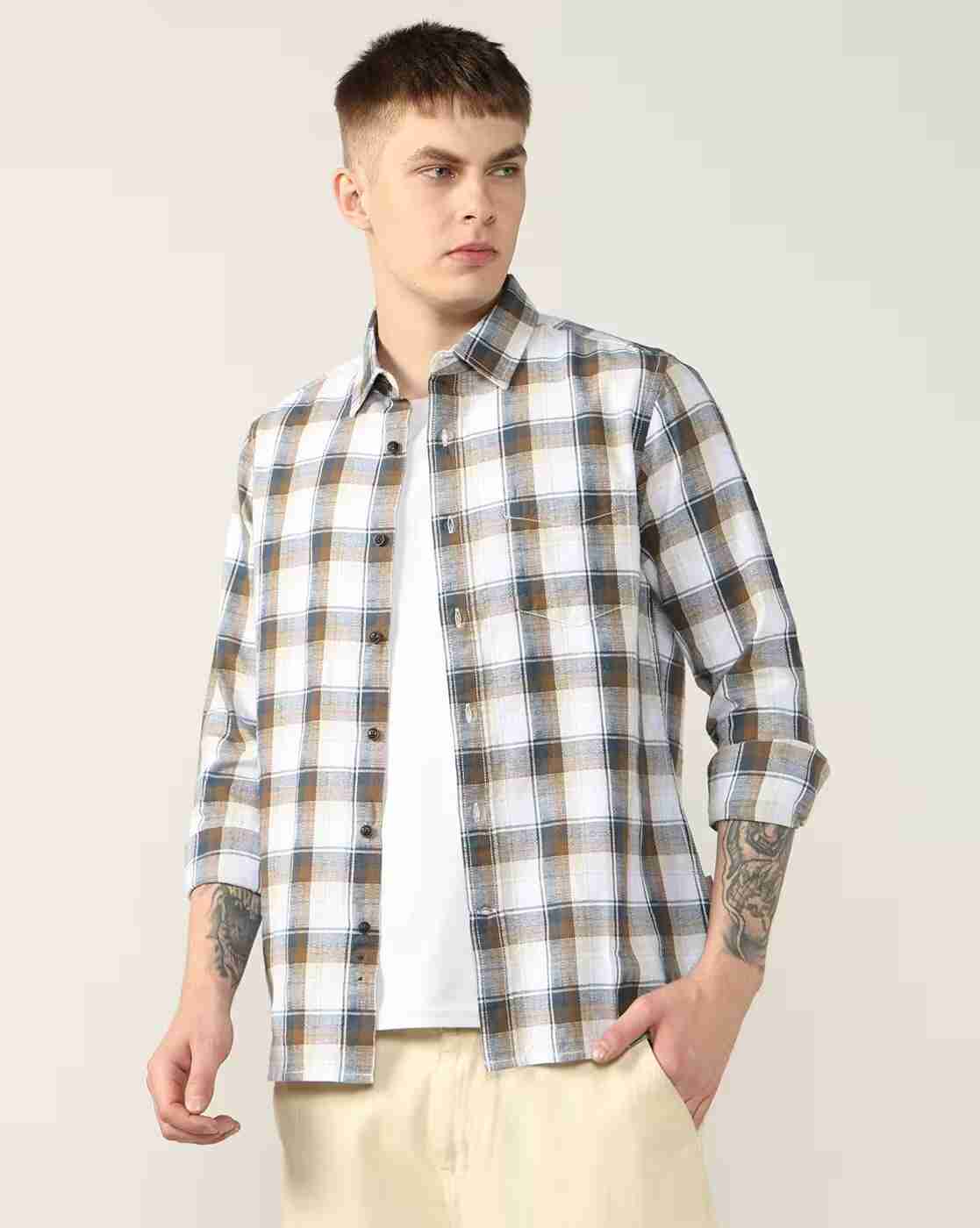 Lee Cooper | Men Checked Regular Fit Shirt|1