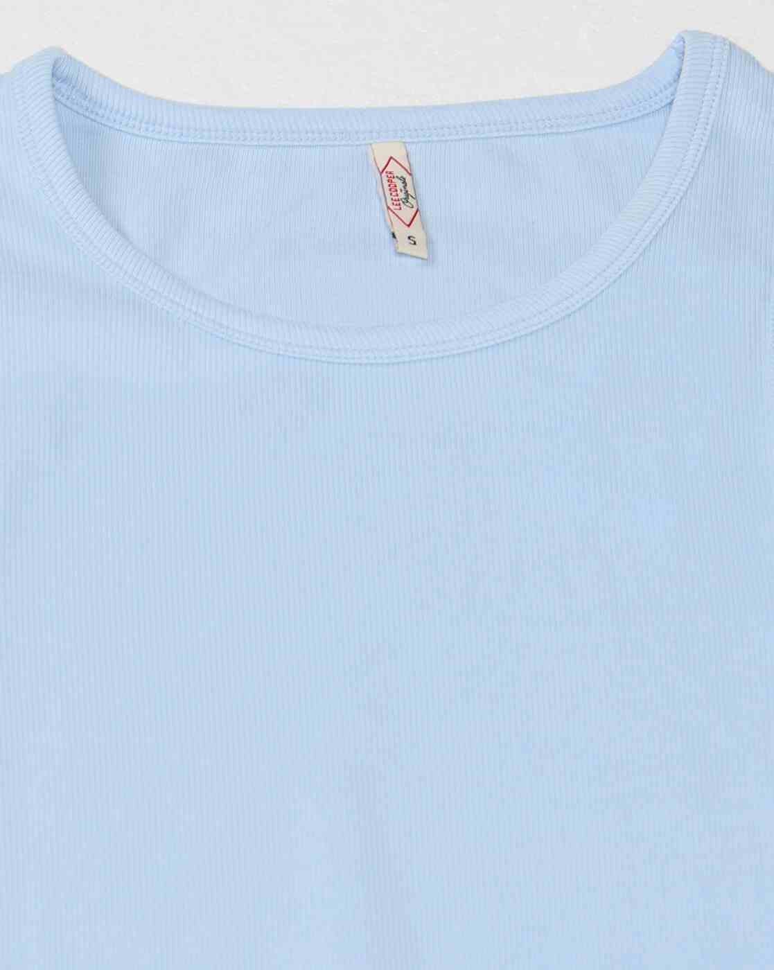 Lee Cooper | Women Ribbed Regular Fit Tank T-Shirt|5