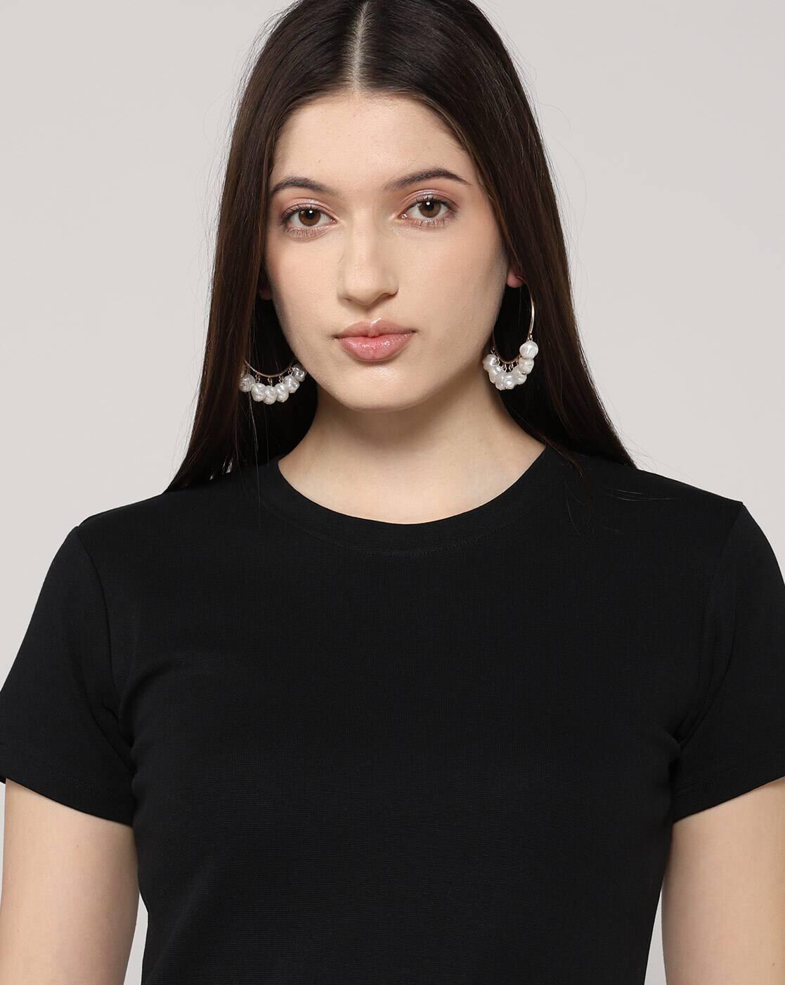 Lee Cooper | Women Regular Fit Crew-Neck T-Shirt|4
