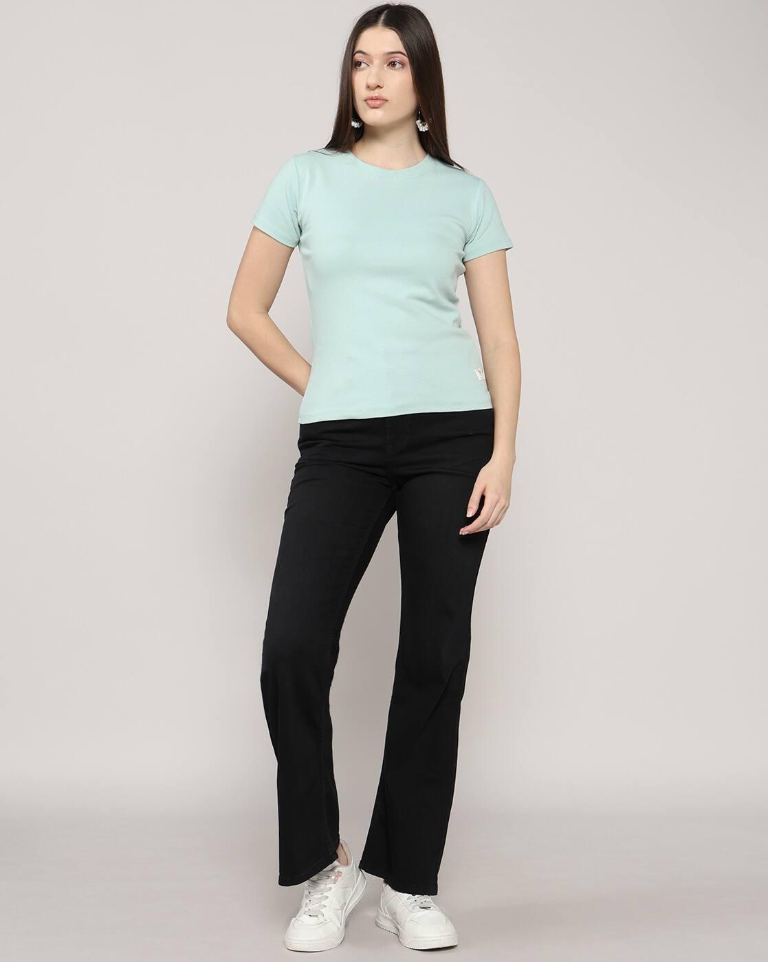Lee Cooper | Women Regular Fit Crew-Neck T-Shirt|4