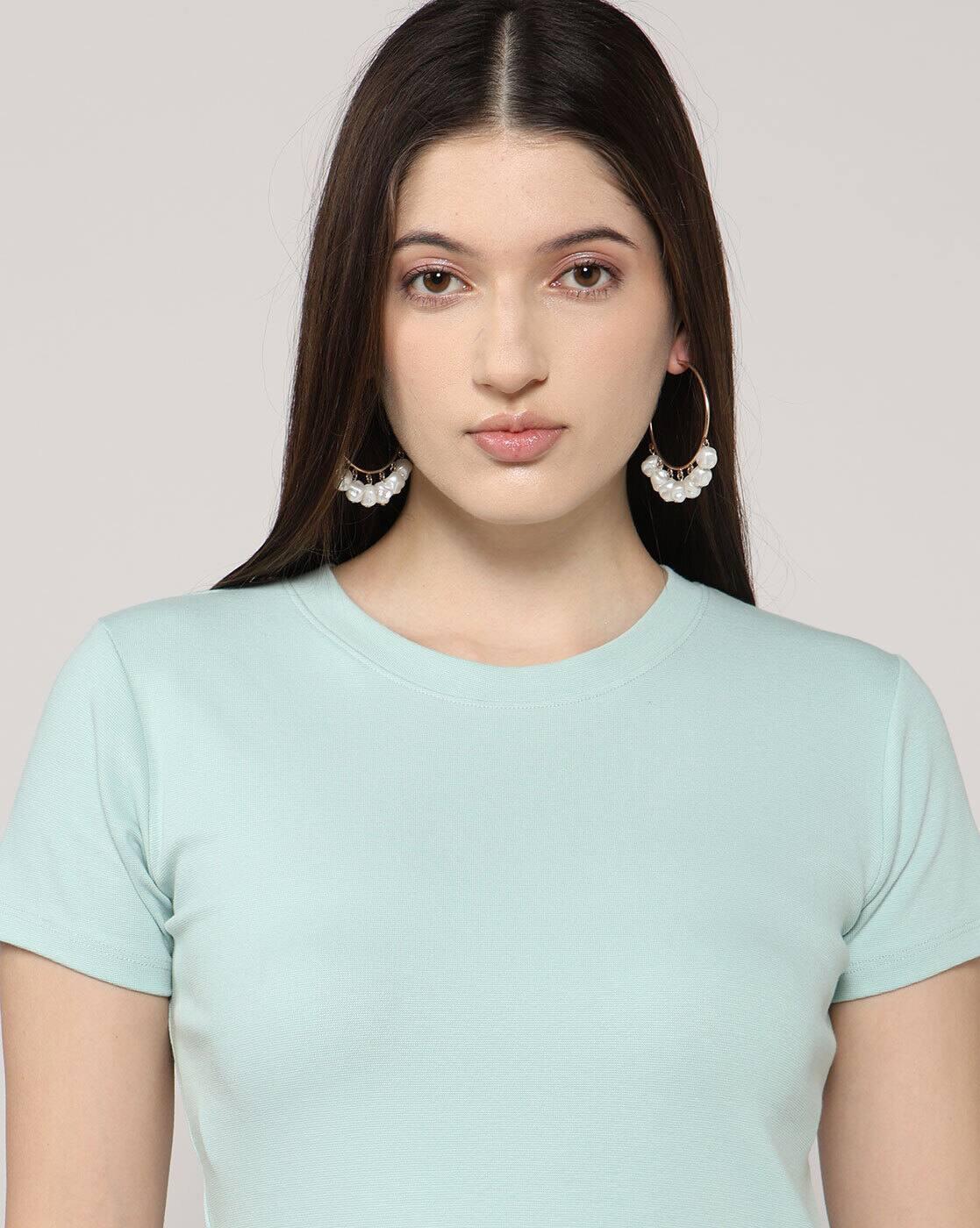 Lee Cooper | Women Regular Fit Crew-Neck T-Shirt|5