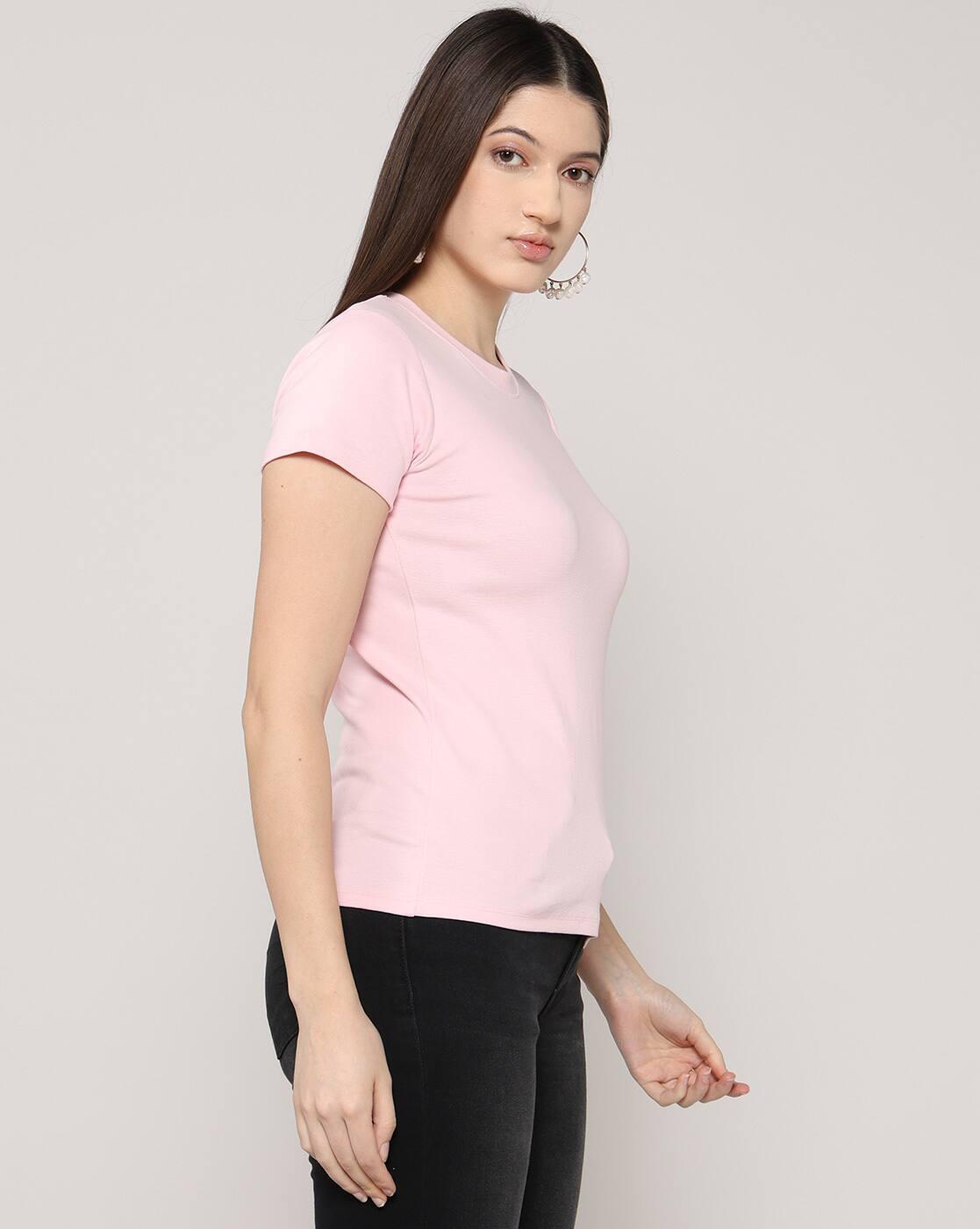 Lee Cooper | Women Regular Fit Crew-Neck T-Shirt|1