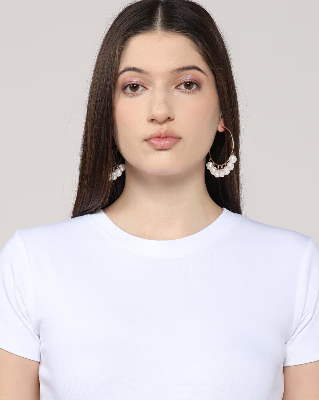 Lee Cooper | Women Regular Fit Crew-Neck T-Shirt|4