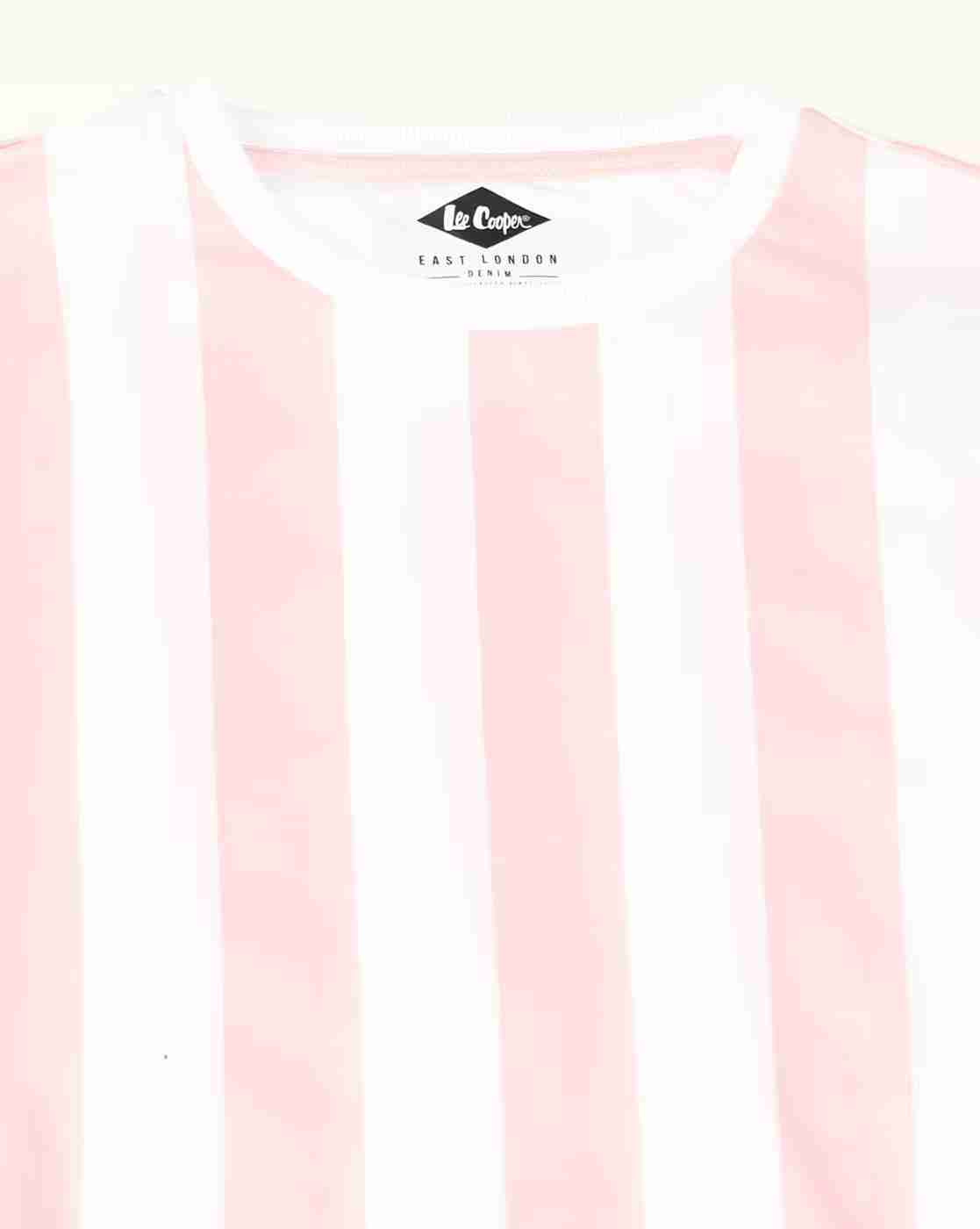 Lee Cooper | Men Vertical Striped Regular Fit Crew-Neck T-Shirt|6