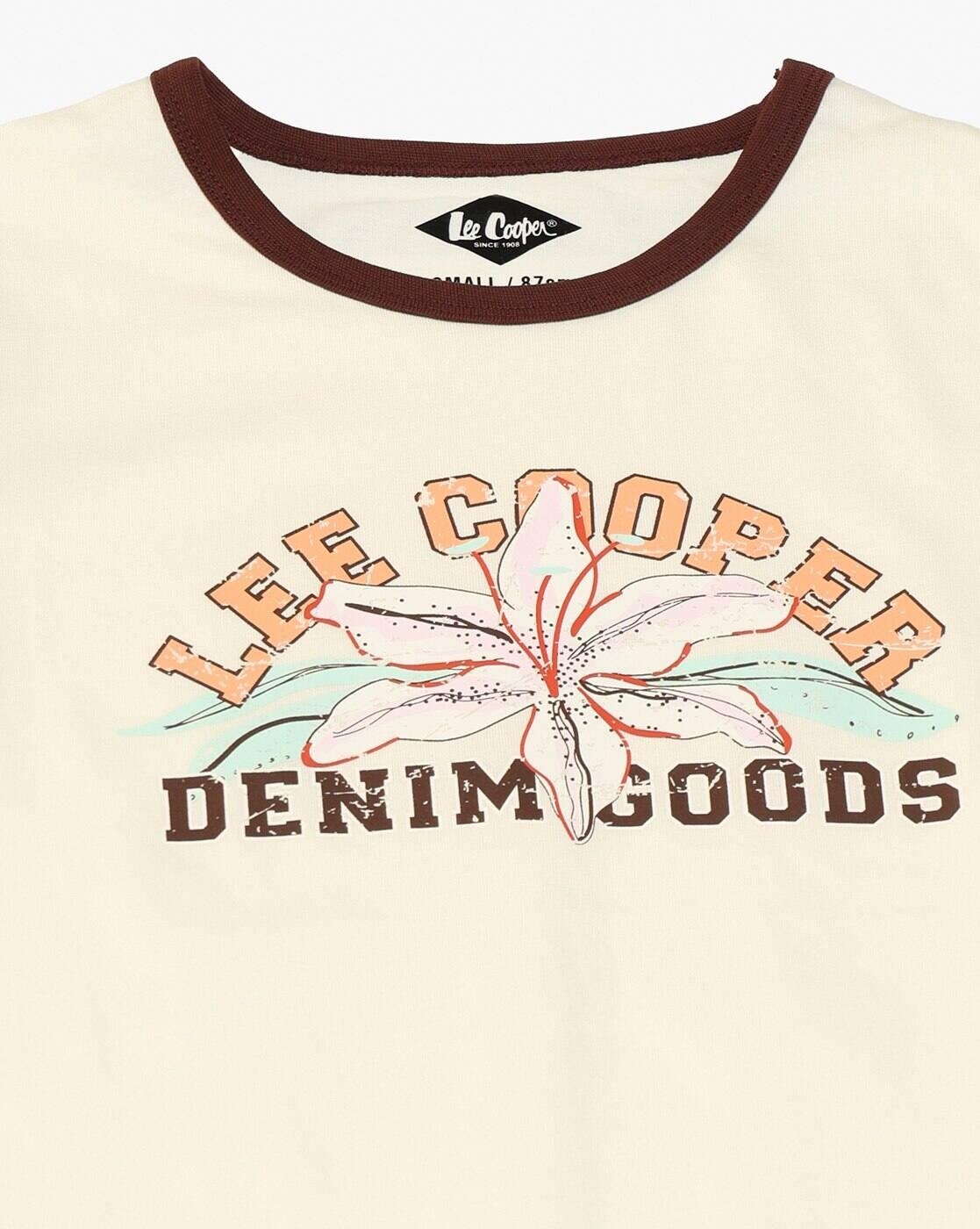 Lee Cooper | Women Graphic Print Regular Fit Round-Neck T-Shirt|5