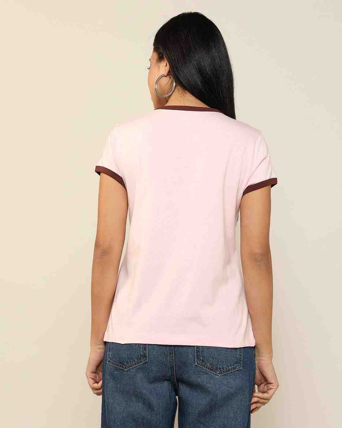 Lee Cooper | Women Graphic Print Regular Fit Round-Neck T-Shirt|2