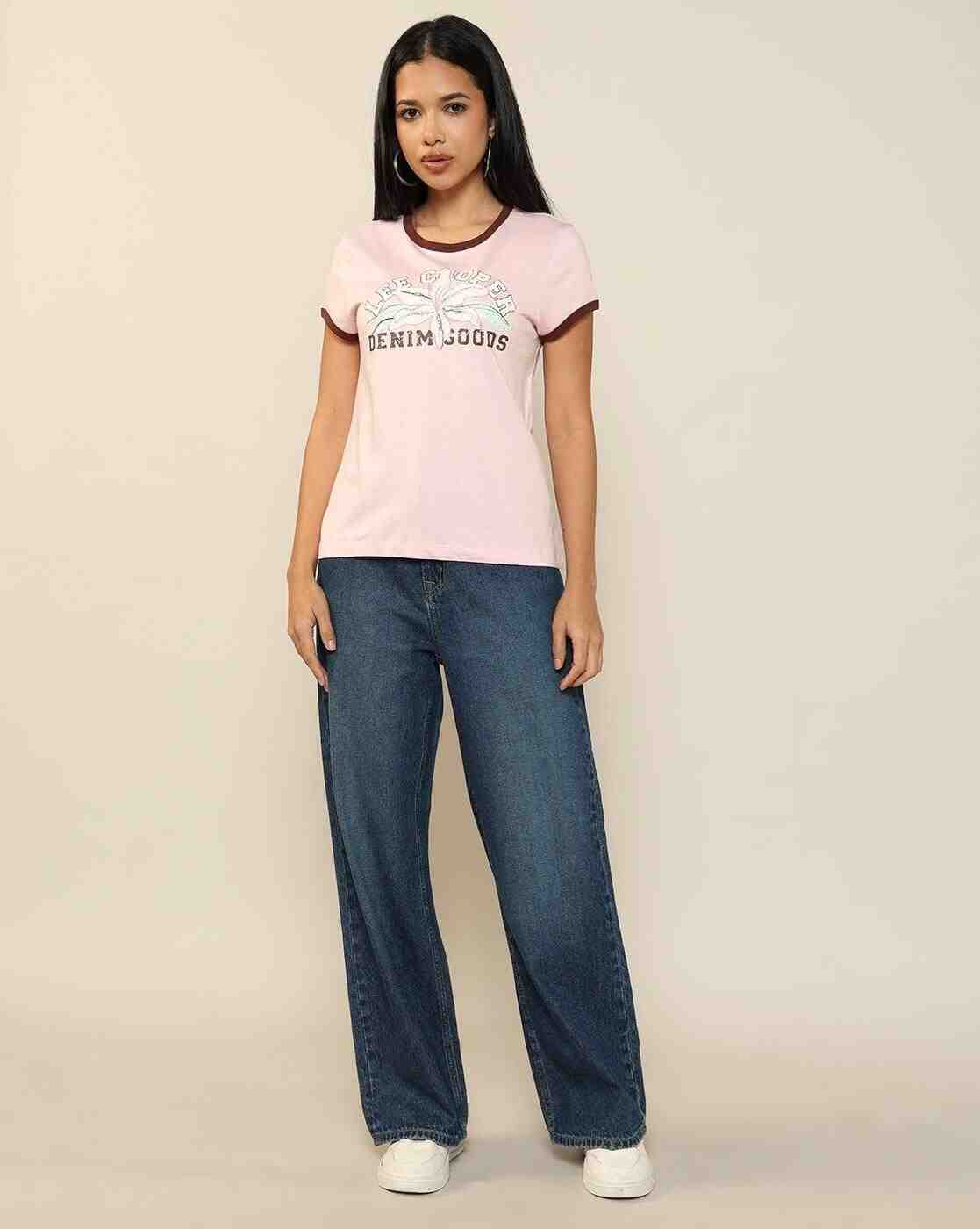 Lee Cooper | Women Graphic Print Regular Fit Round-Neck T-Shirt|3