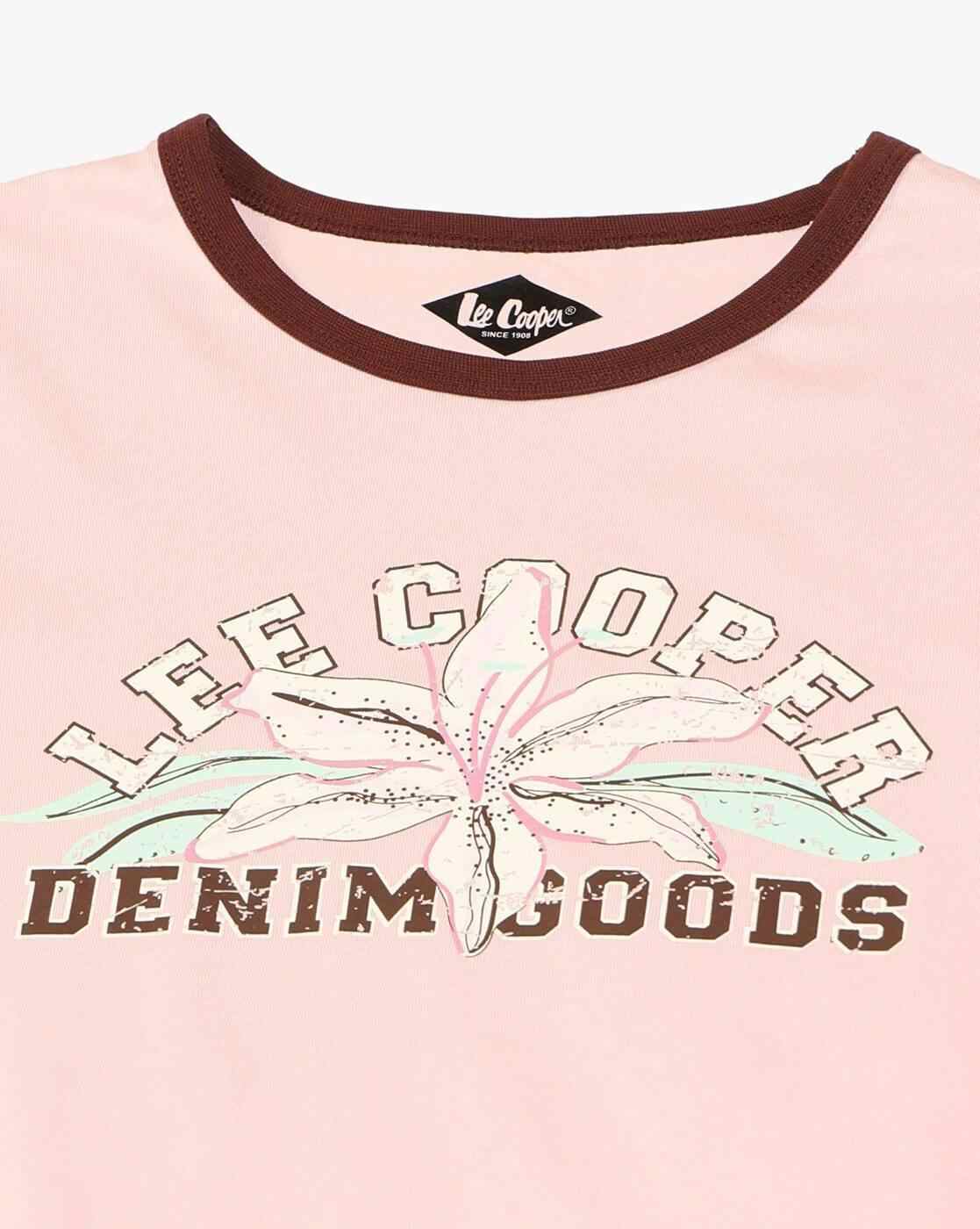 Lee Cooper | Women Graphic Print Regular Fit Round-Neck T-Shirt|5