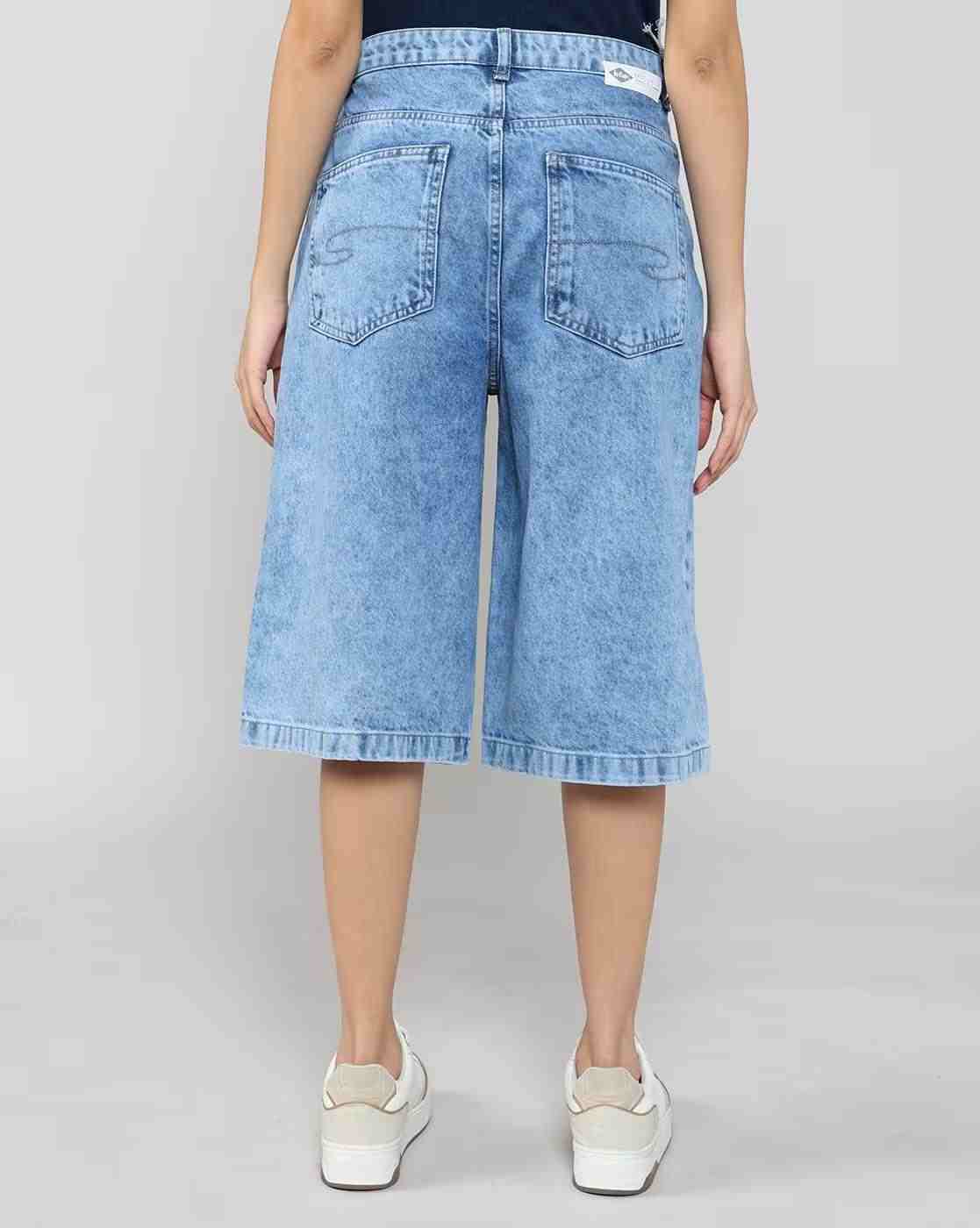 Lee Cooper | Women Mid-Rise Denim Shorts|2