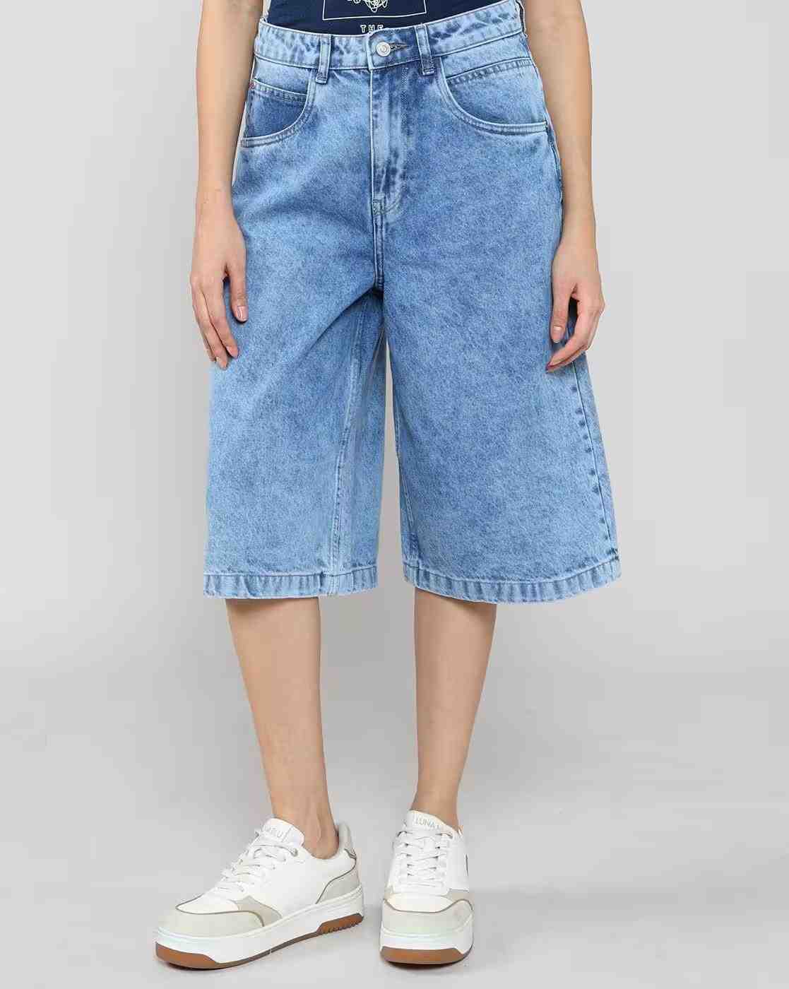 Lee Cooper | Women Mid-Rise Denim Shorts|3