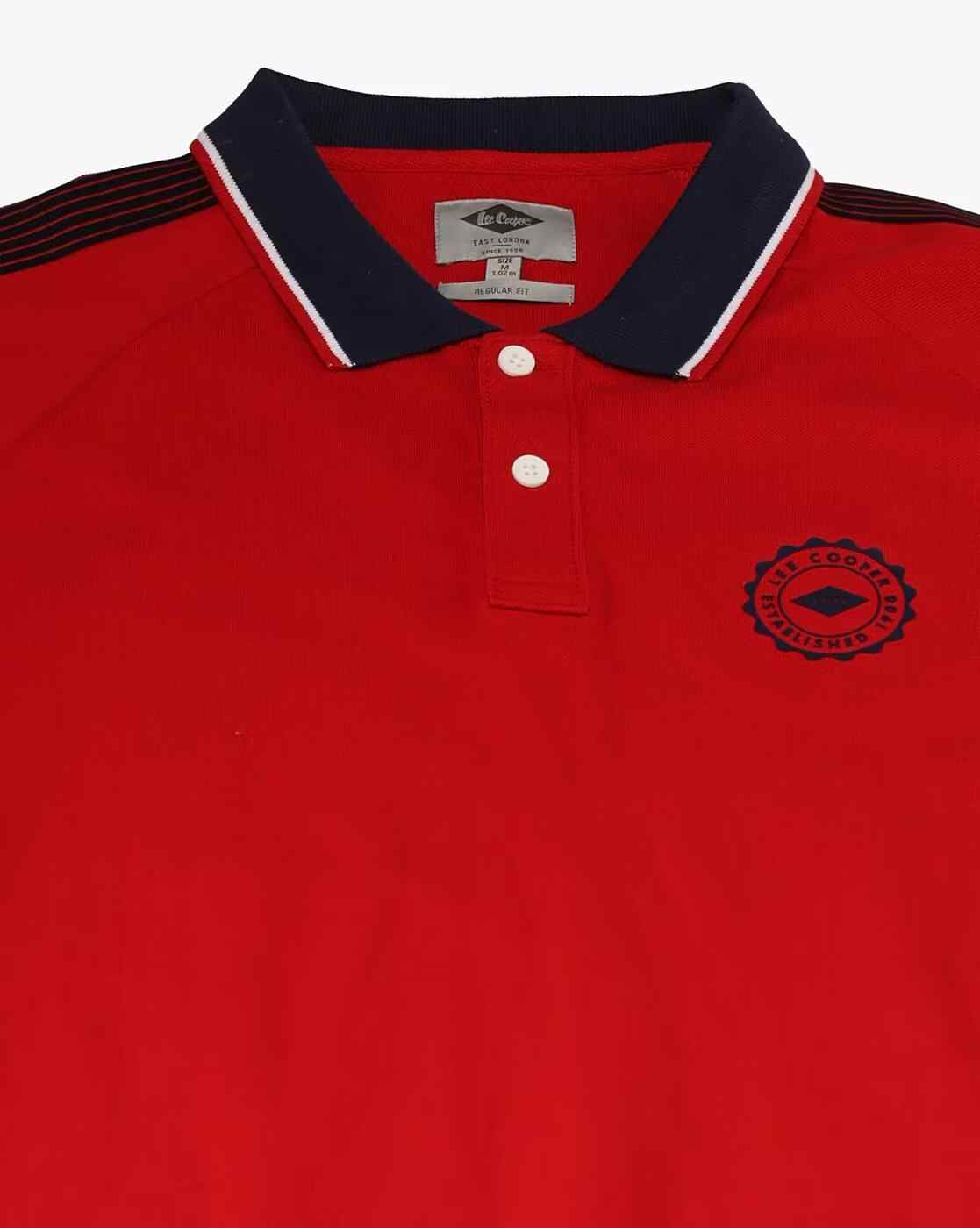 Lee Cooper | Men Embroidered Regular Fit Polo T-Shirt|6