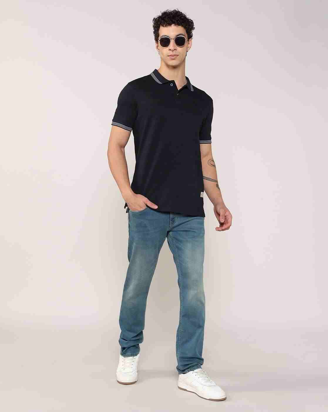 Lee Cooper | Men Regular Fit Polo T-Shirt with Contrast Taping|3