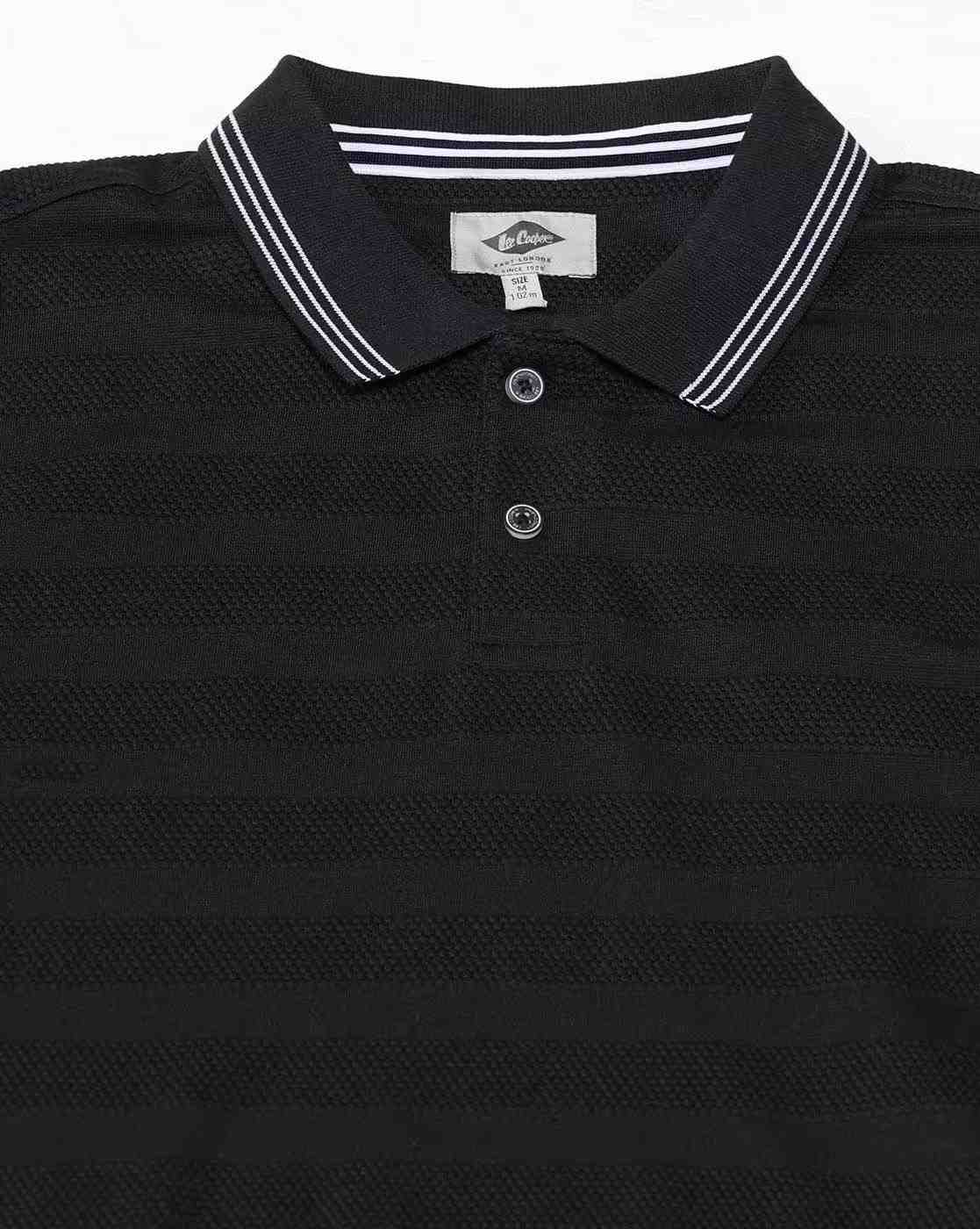 Lee Cooper | Men Regular Fit Polo T-Shirt with Contrast Taping|6