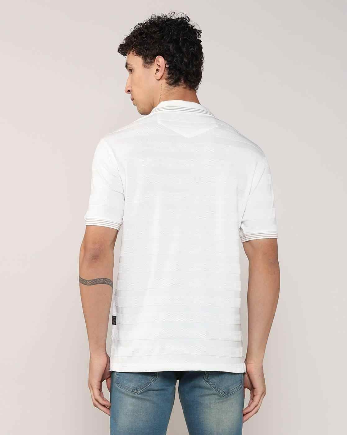 Lee Cooper | Men Regular Fit Polo T-Shirt with Contrast Taping|2