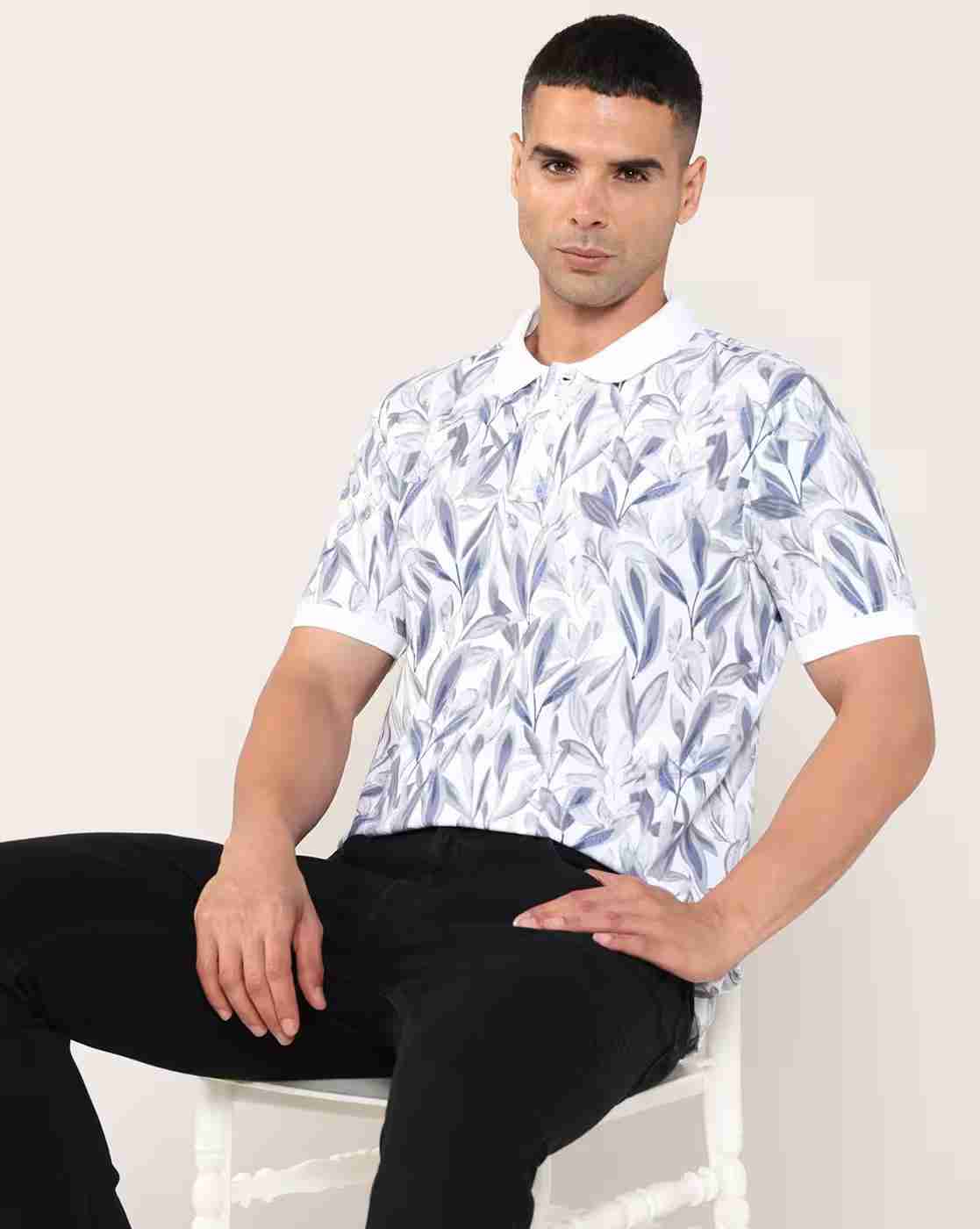 Lee Cooper | Men All-Over Print Regular Fit Polo T-Shirt|0