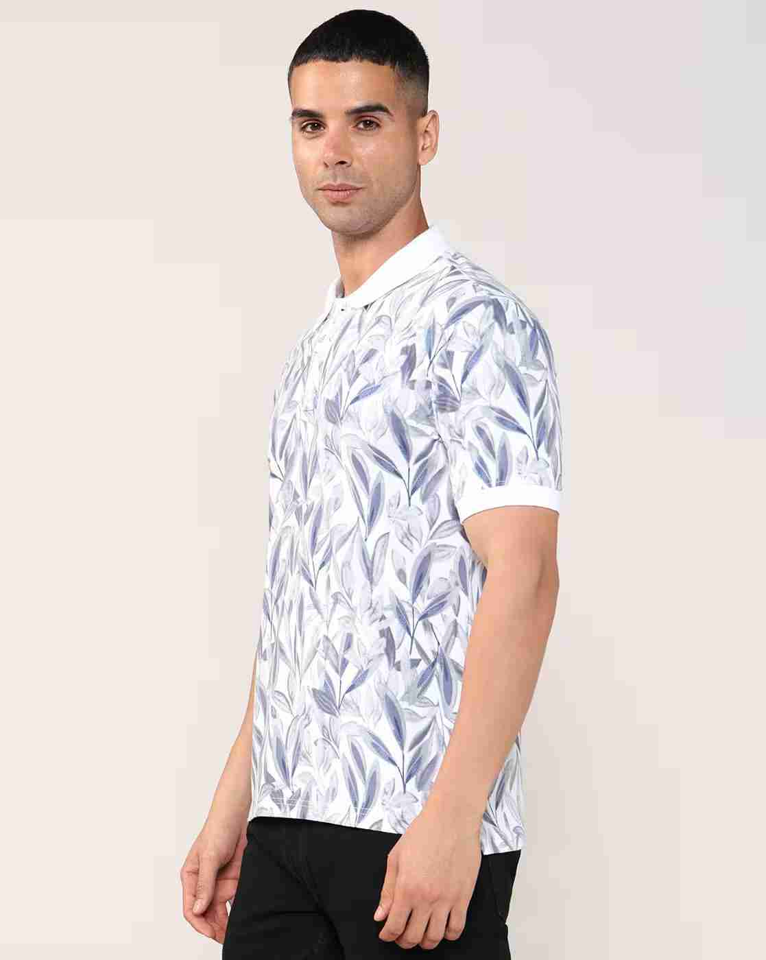 Lee Cooper | Men All-Over Print Regular Fit Polo T-Shirt|1