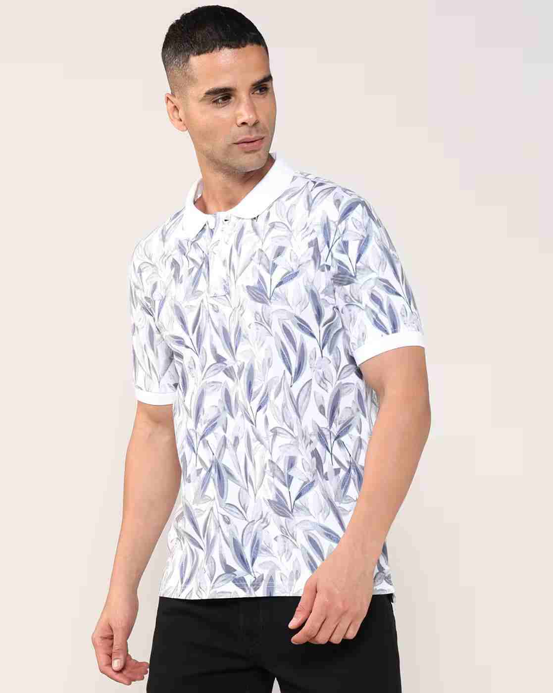 Lee Cooper | Men All-Over Print Regular Fit Polo T-Shirt|3