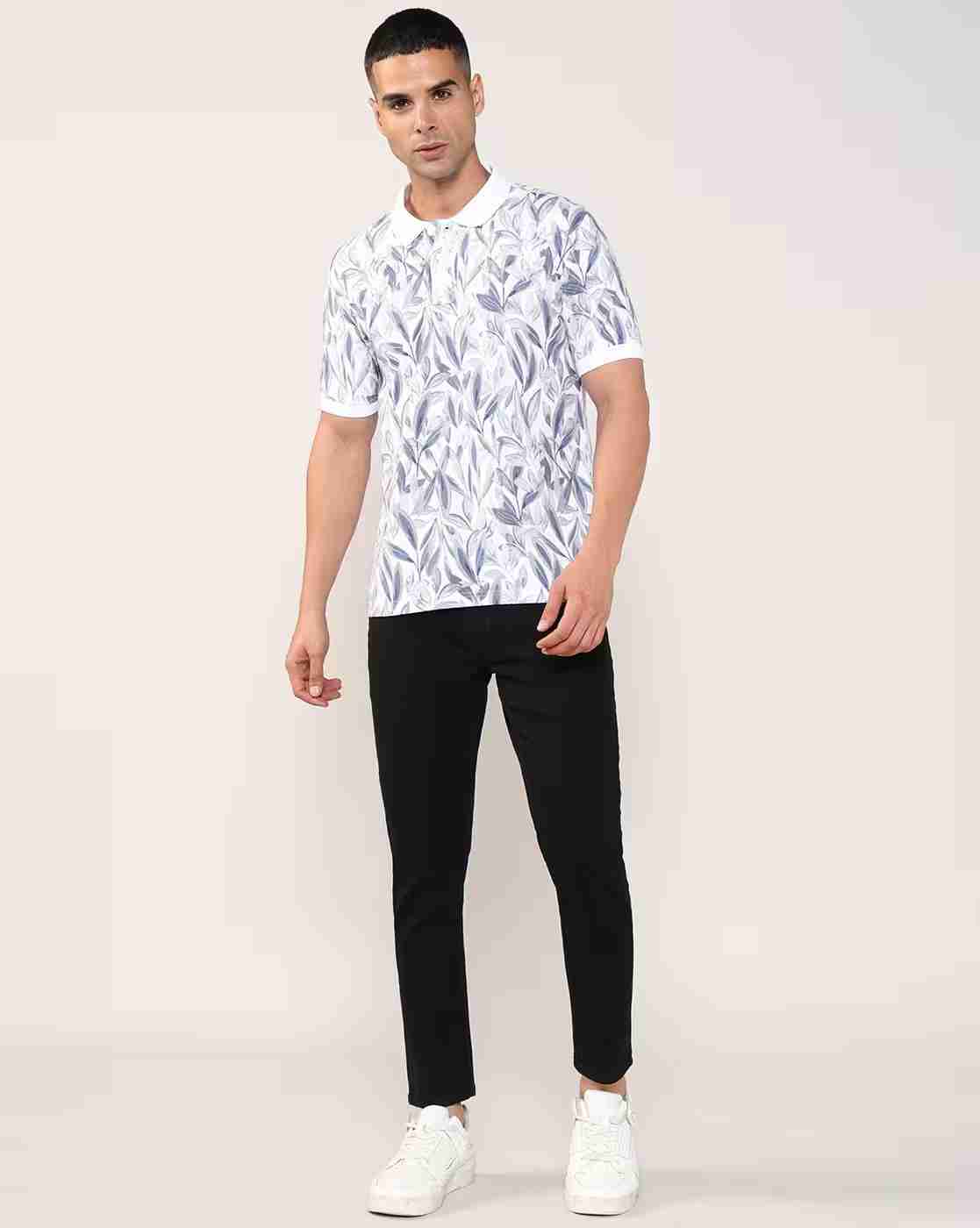 Lee Cooper | Men All-Over Print Regular Fit Polo T-Shirt|4