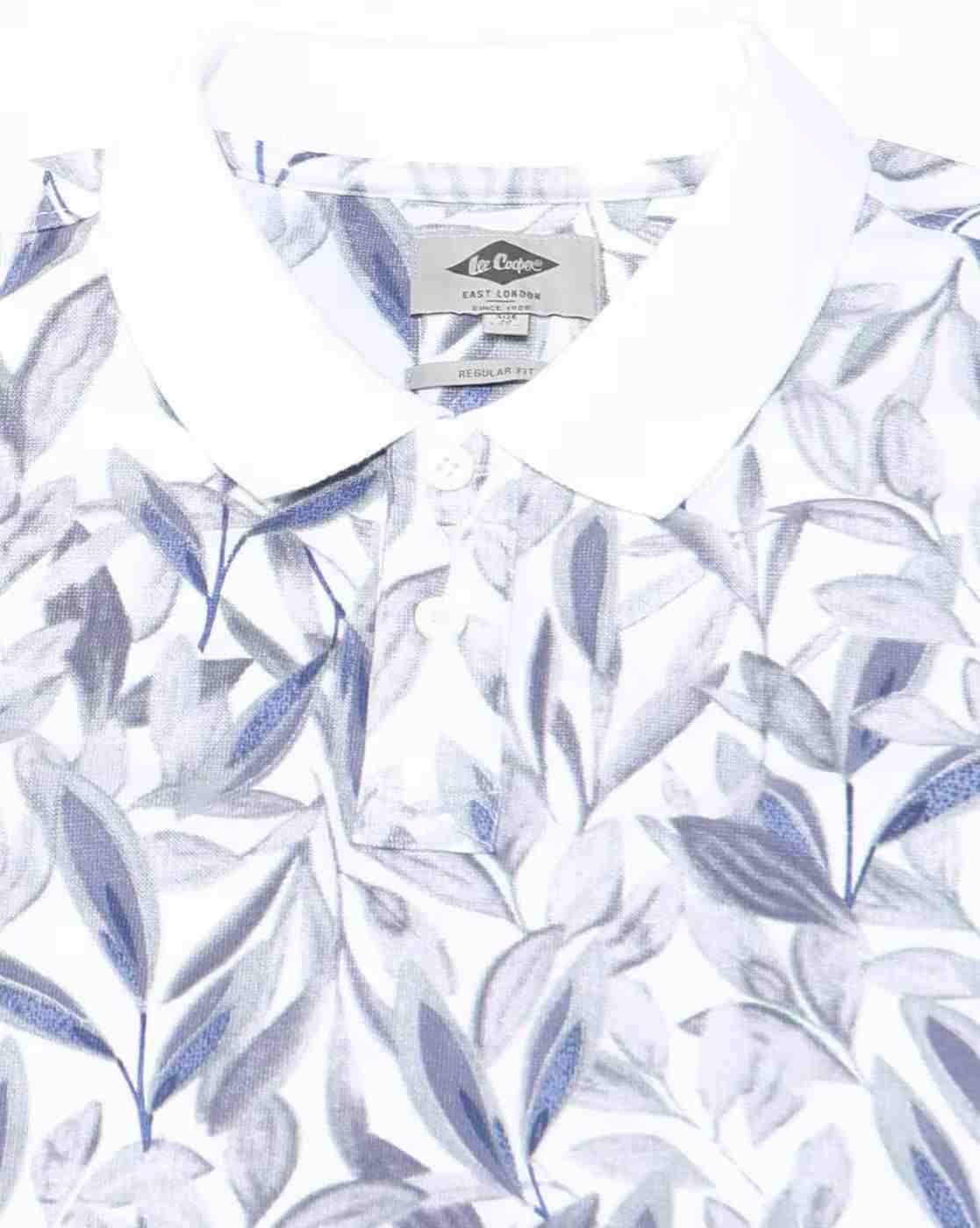 Lee Cooper | Men All-Over Print Regular Fit Polo T-Shirt|6