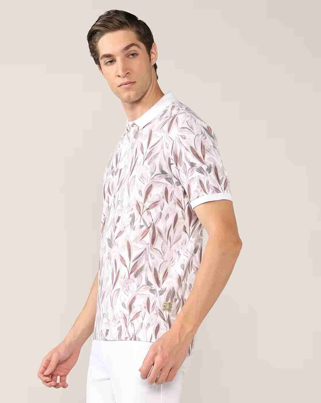 Lee Cooper | Men All-Over Print Regular Fit Polo T-Shirt|1