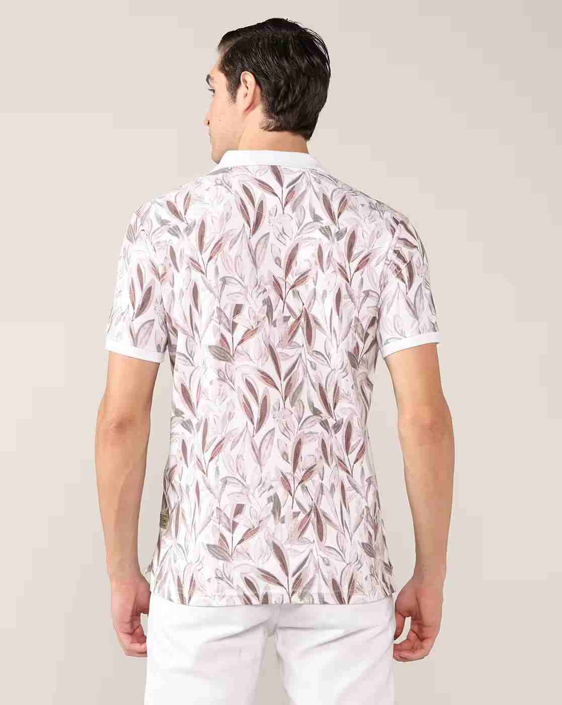 Lee Cooper | Men All-Over Print Regular Fit Polo T-Shirt|2